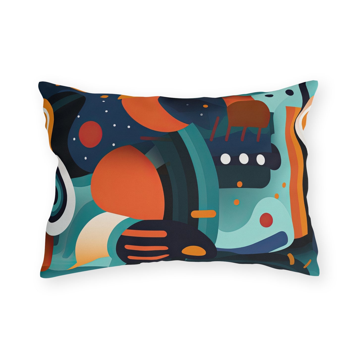 Retro Futurism. Retro Style Avant-Garde Outdoor Pillows
