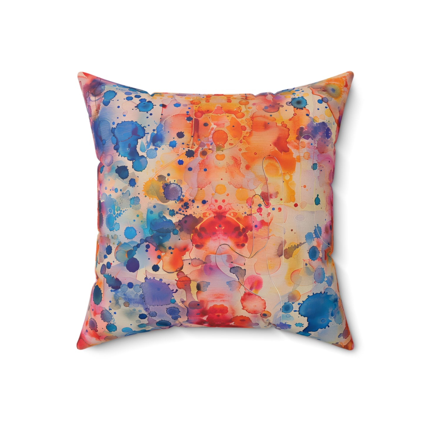 Hamsa Radiance Rainbow - Decorative Spun Polyester Cushion