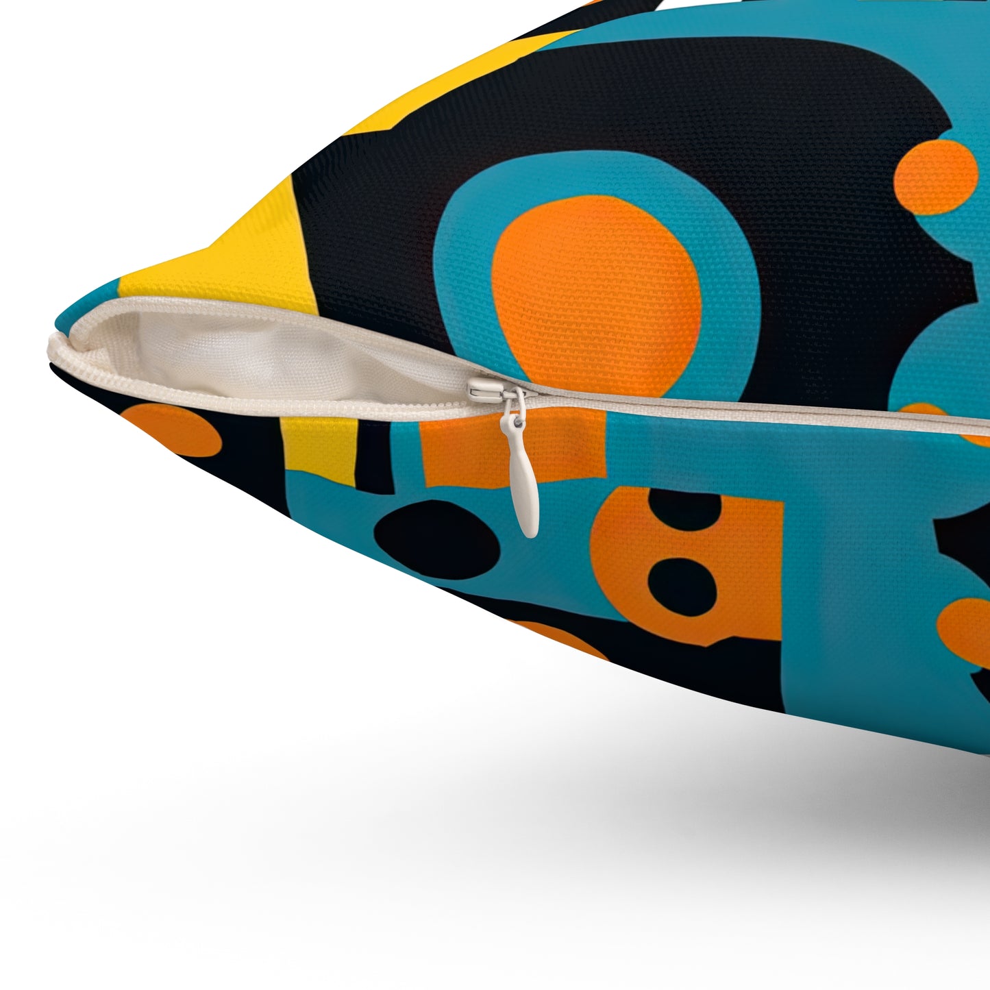 Analog Alchemy. Futuristic Nostalgia Unique Artistic Spun Polyester Square Pillow