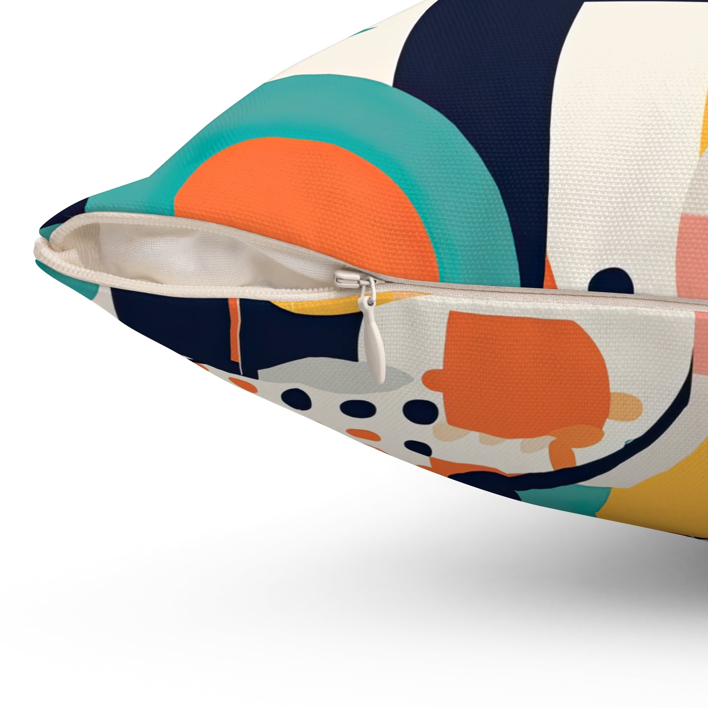 Echoes of the Analog Future. Artistic Retro-FuturisticSpun Polyester Square Pillow