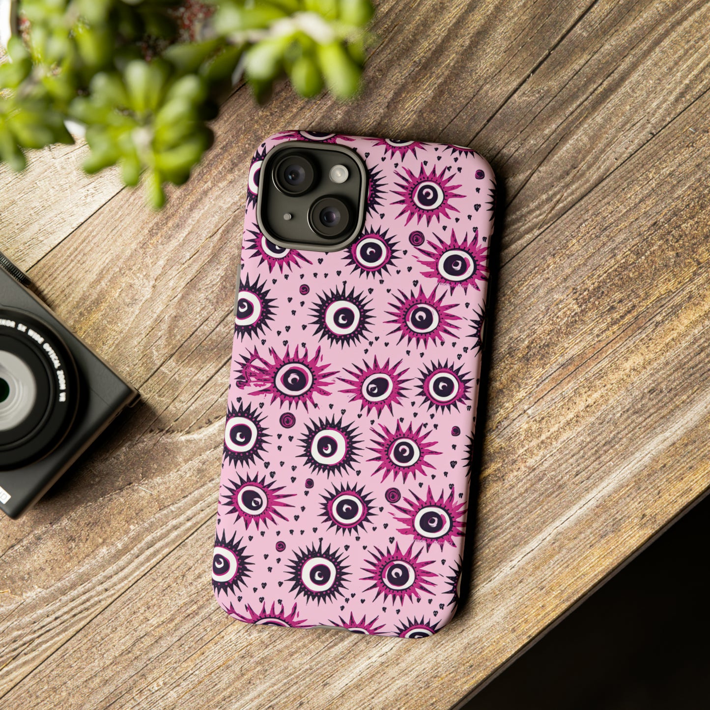 Evil Pink Eye. Evil eye Inspired phone case. – Artistic Expression Meets ProtectionTough Cases
