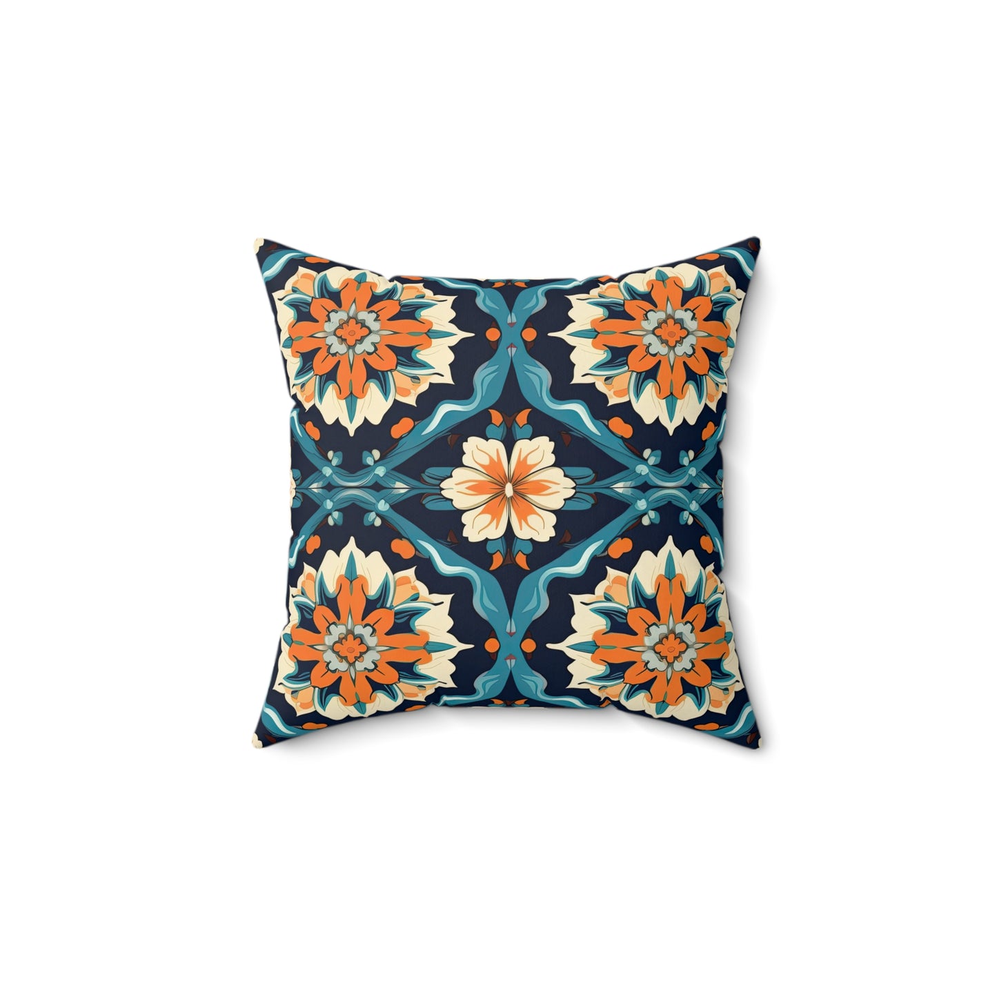 Celestial Carpet Concerto . Spun Polyester Square Pillow