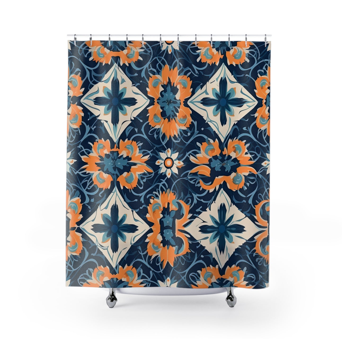 Velvet Veil Vision. Shower Curtains