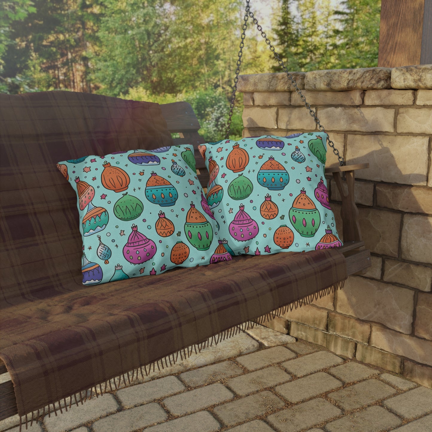 Serenade in Souk . Outdoor Pillows