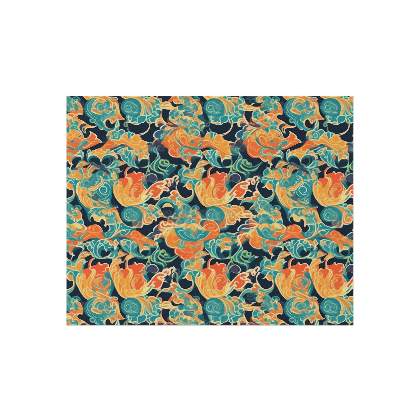 Tangerine Twilight Tapestry