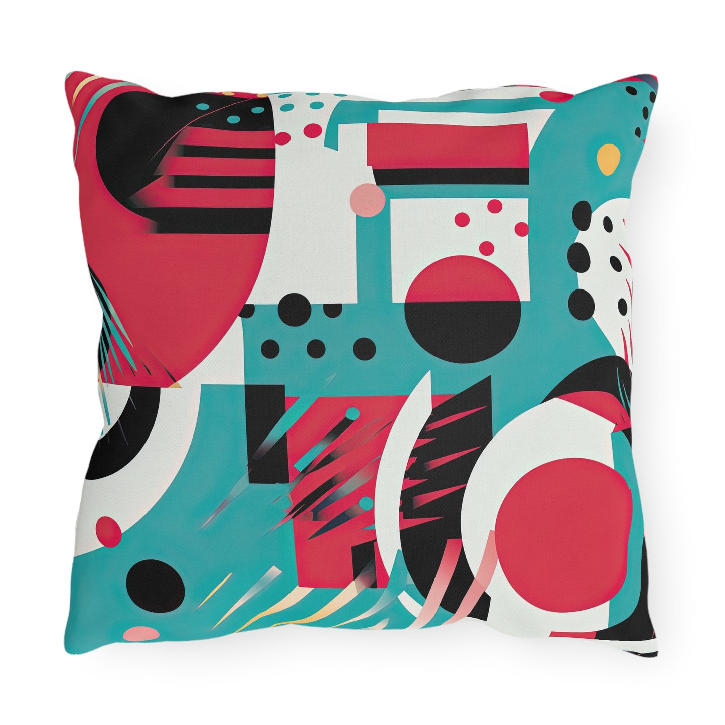 Chromatic Flux. Bold Avant-Garde Outdoor Pillows
