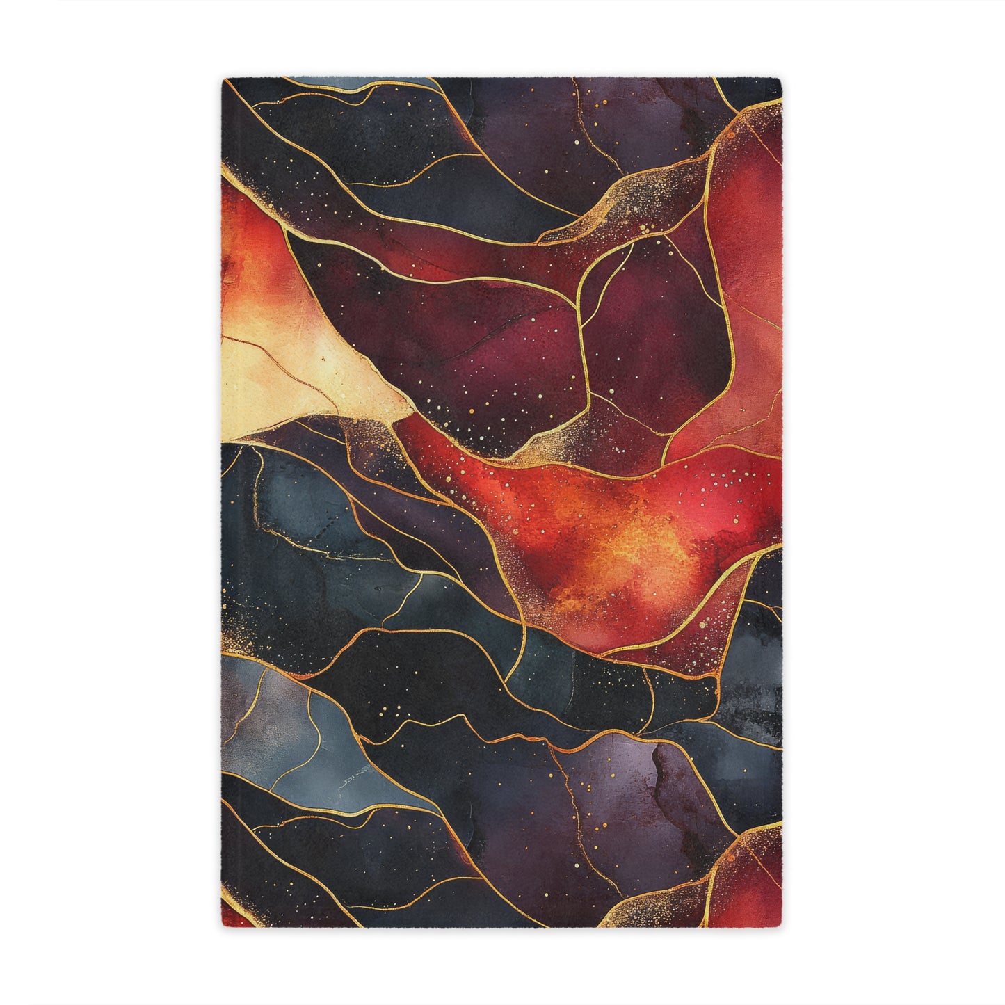 Velvet Cherry. Cozy Artistic Microfiber Blanket -