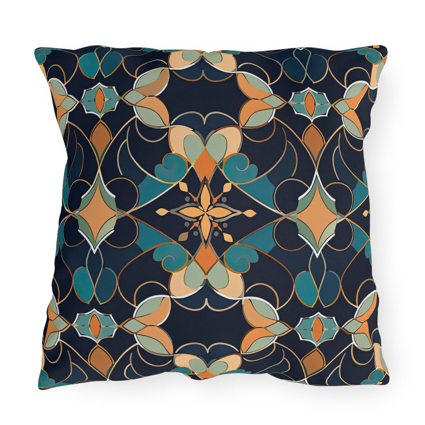 Moroccan Midnight . Outdoor Pillows