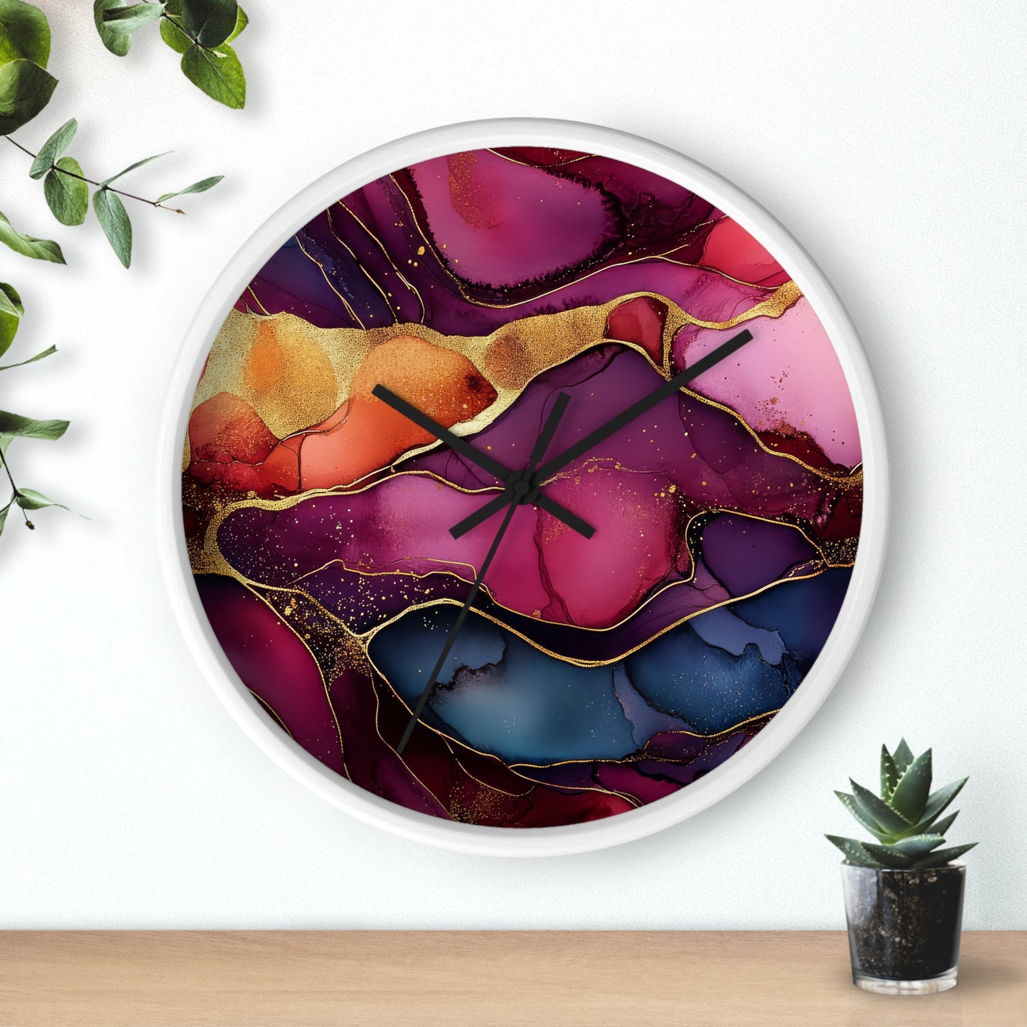 Cherry Royal. Wall Clock - Artistic Home Decor