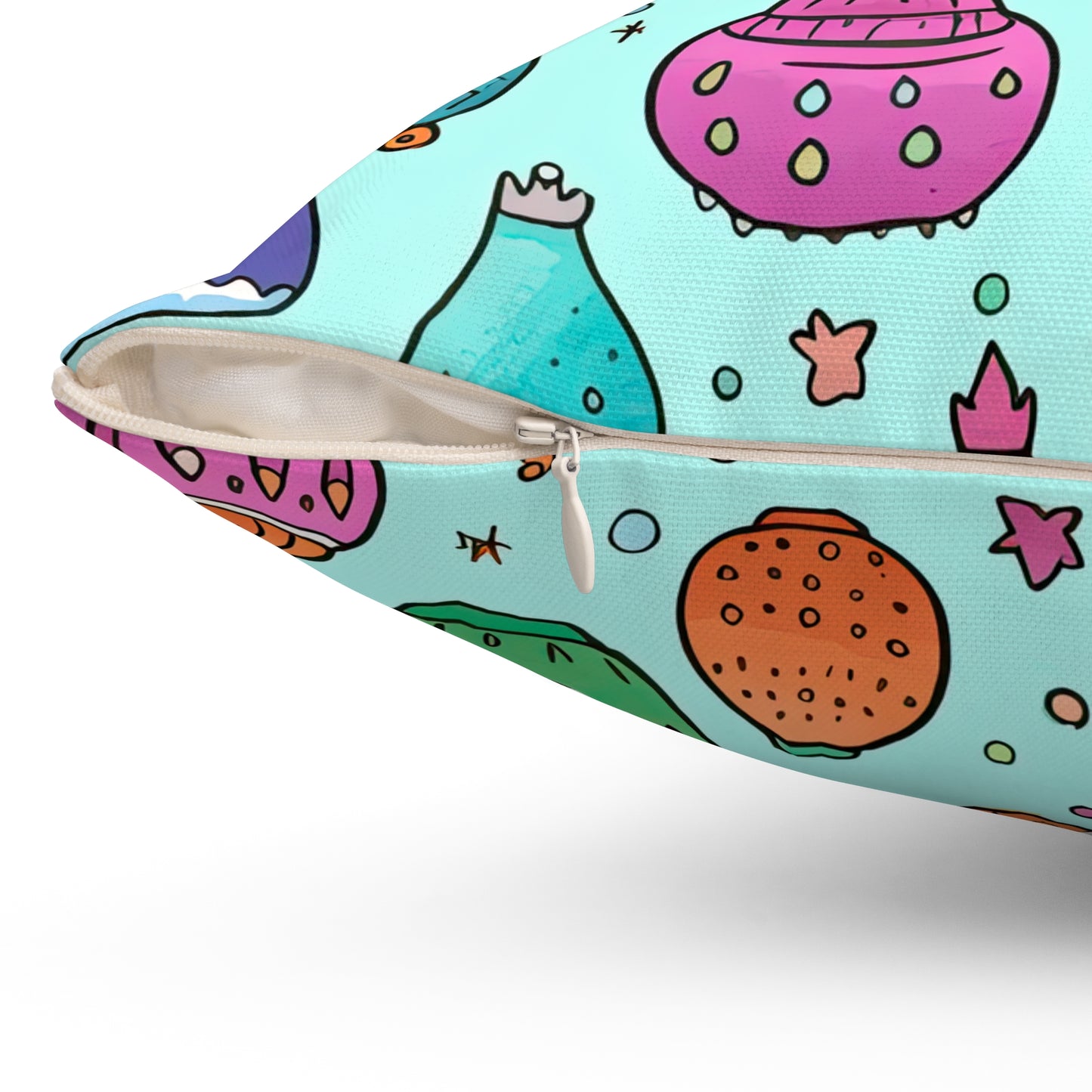 Nomad's Nirvana Nocturne. Spun Polyester Square Pillow