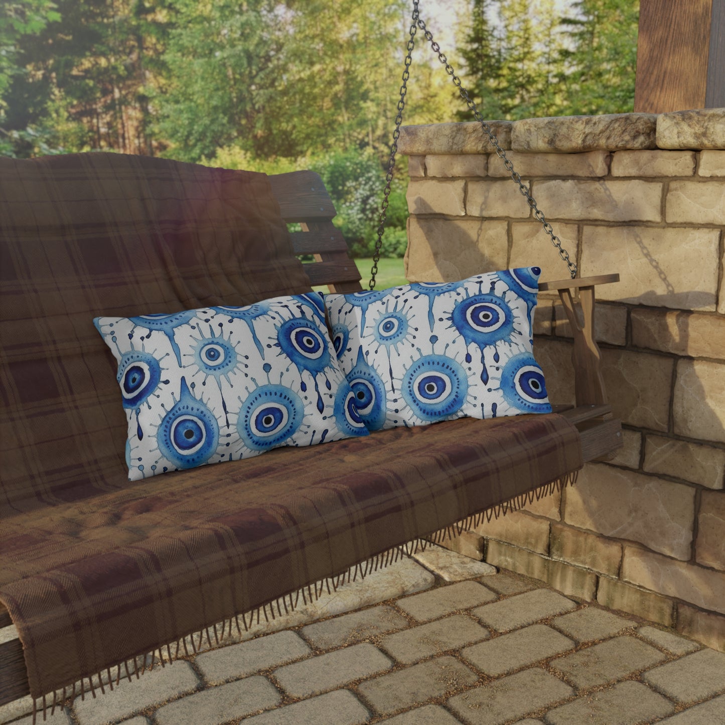 Evil Eye Cry. Outdoor Pillows