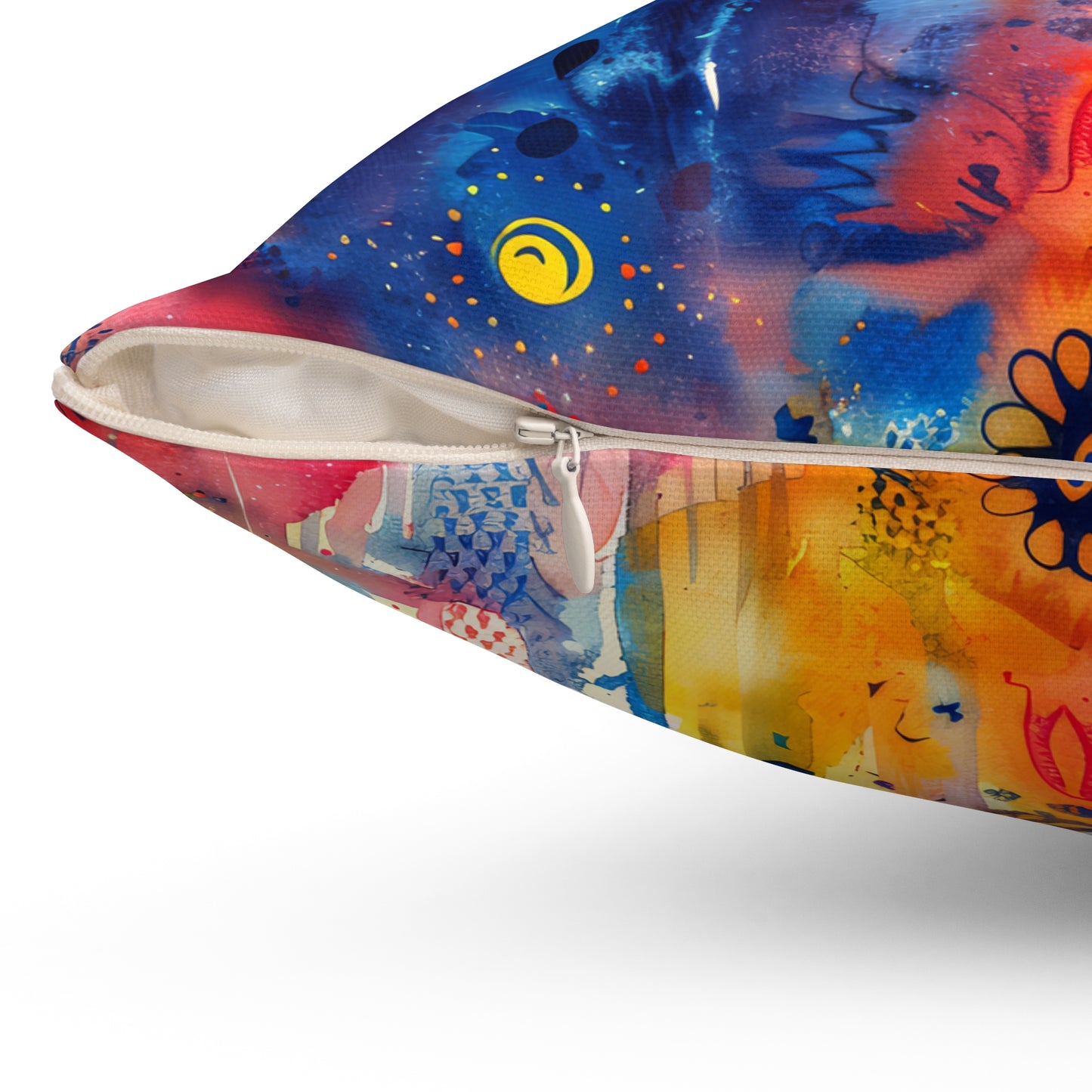 Rainbow Shield. Decorative Spun Polyester Cushion