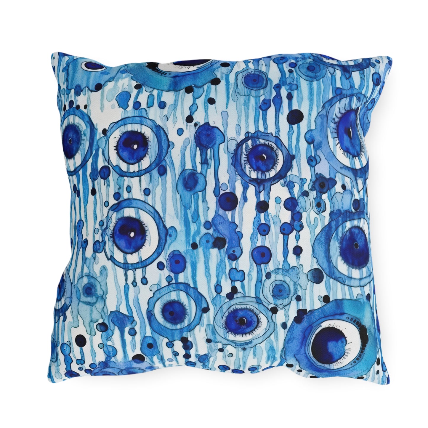 Eclipsed Perception. – Decorative Protection with Original Flair. Evil Eye Pillow Outdoor Pillows