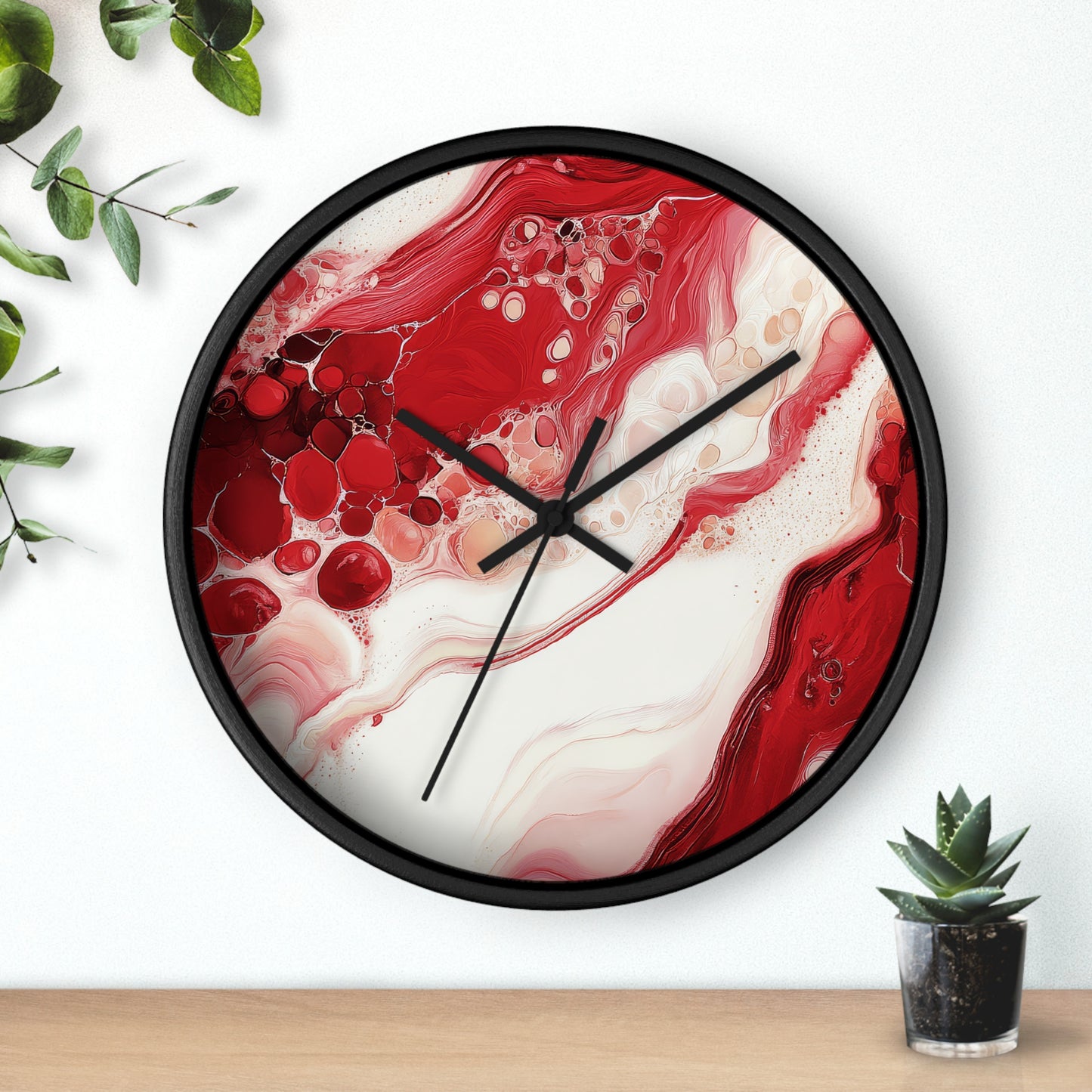 Cherry Aurora. Wall Clock - Artistic Home Decor