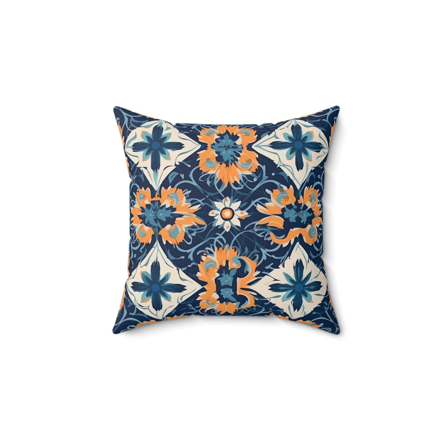 Velvet Veil Vision . Spun Polyester Square Pillow