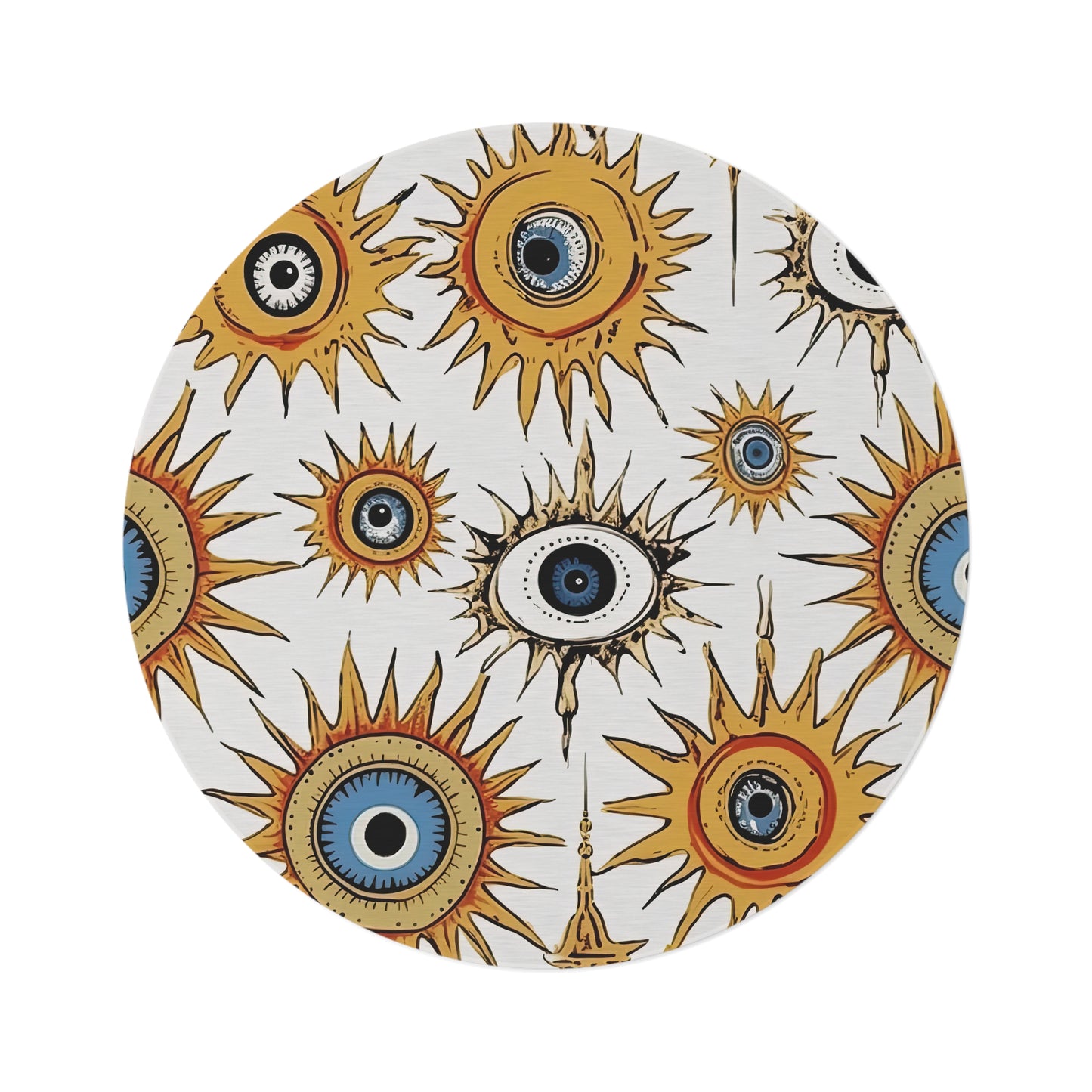 Ethereal Eyeful. Round Rug