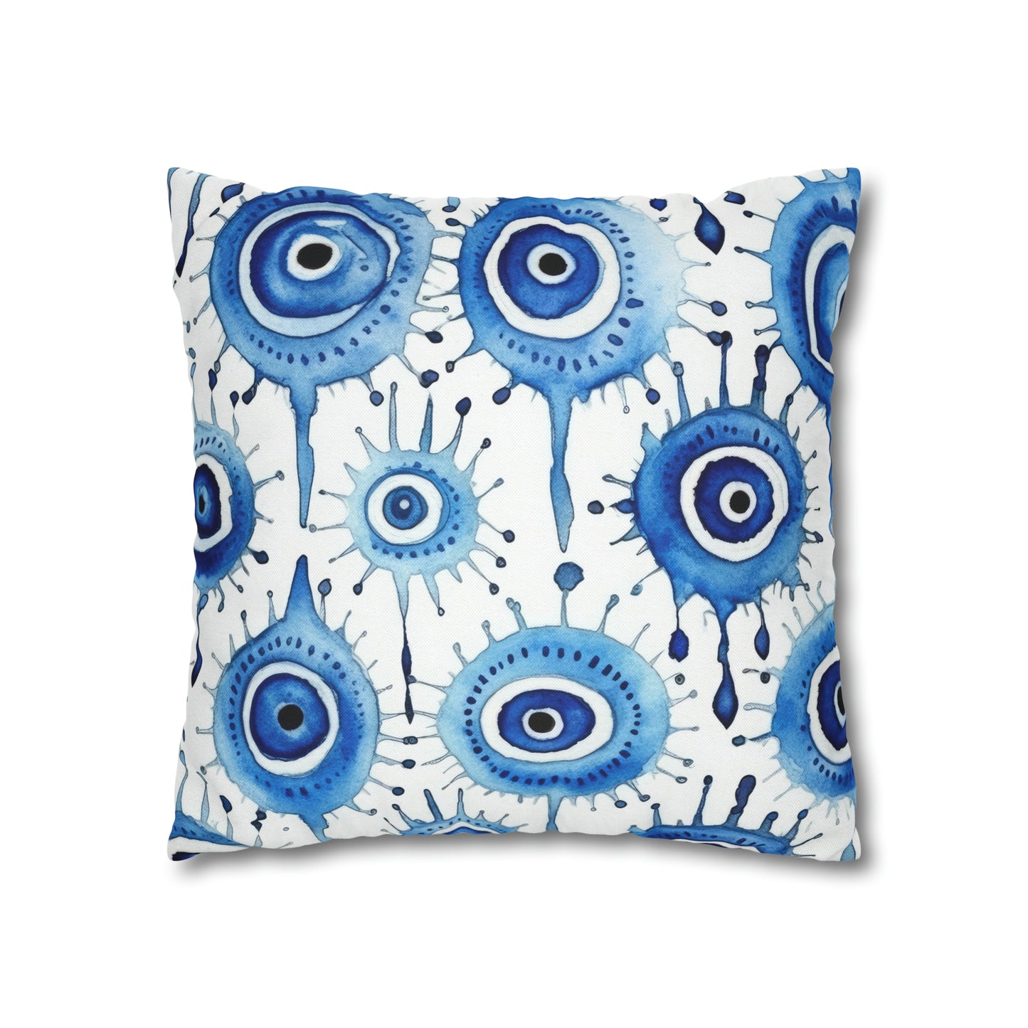 Evil Eye Cry. Spun Polyester Square Pillow Case