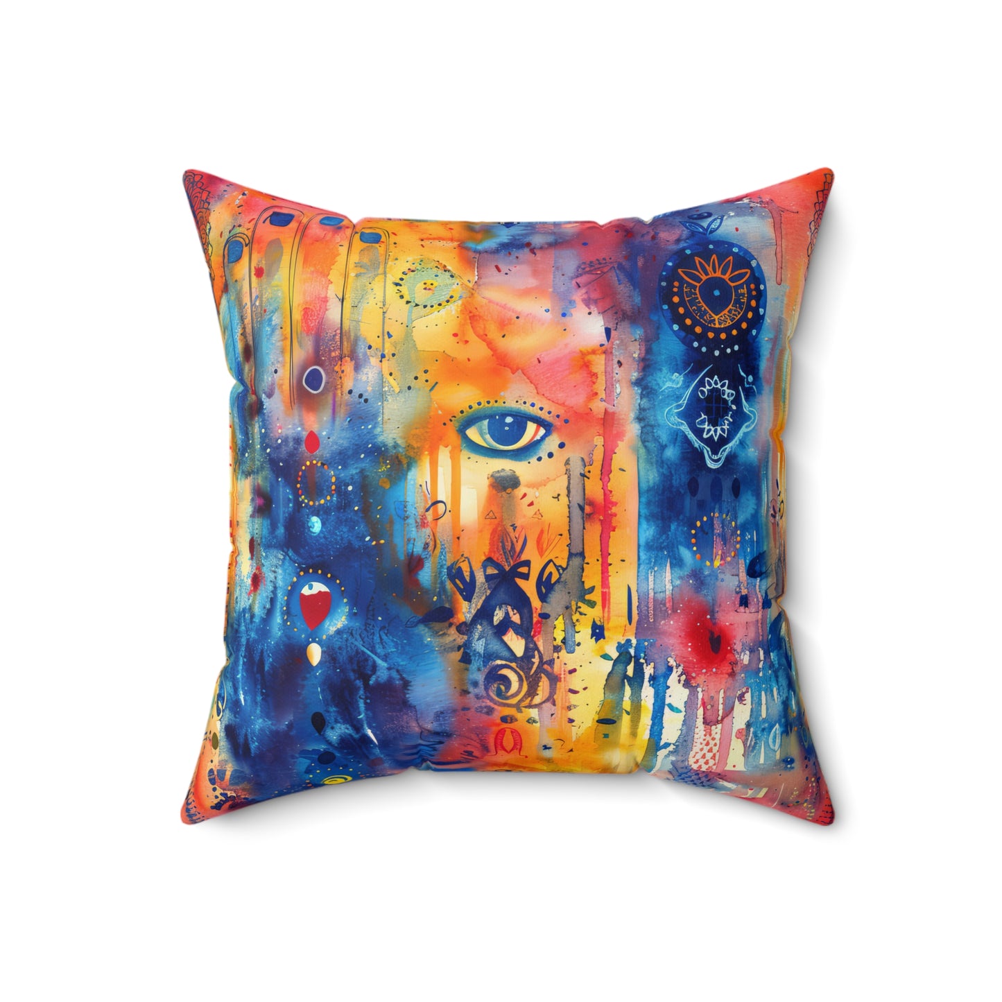 Rainbow Shield. Decorative Spun Polyester Cushion