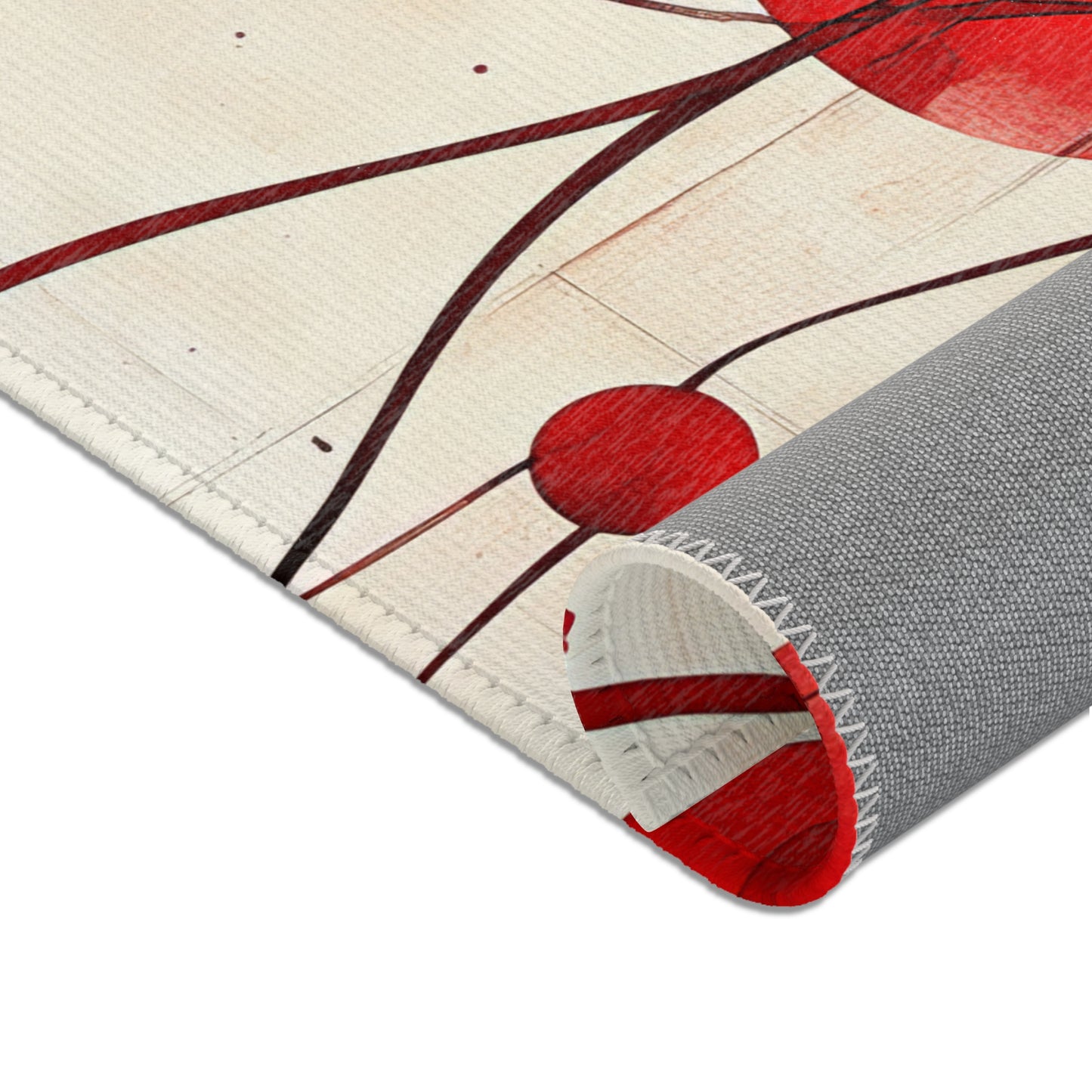 Vintage Cherry. Area Rug - Stylish Home Décor for Living Room & Bedroom