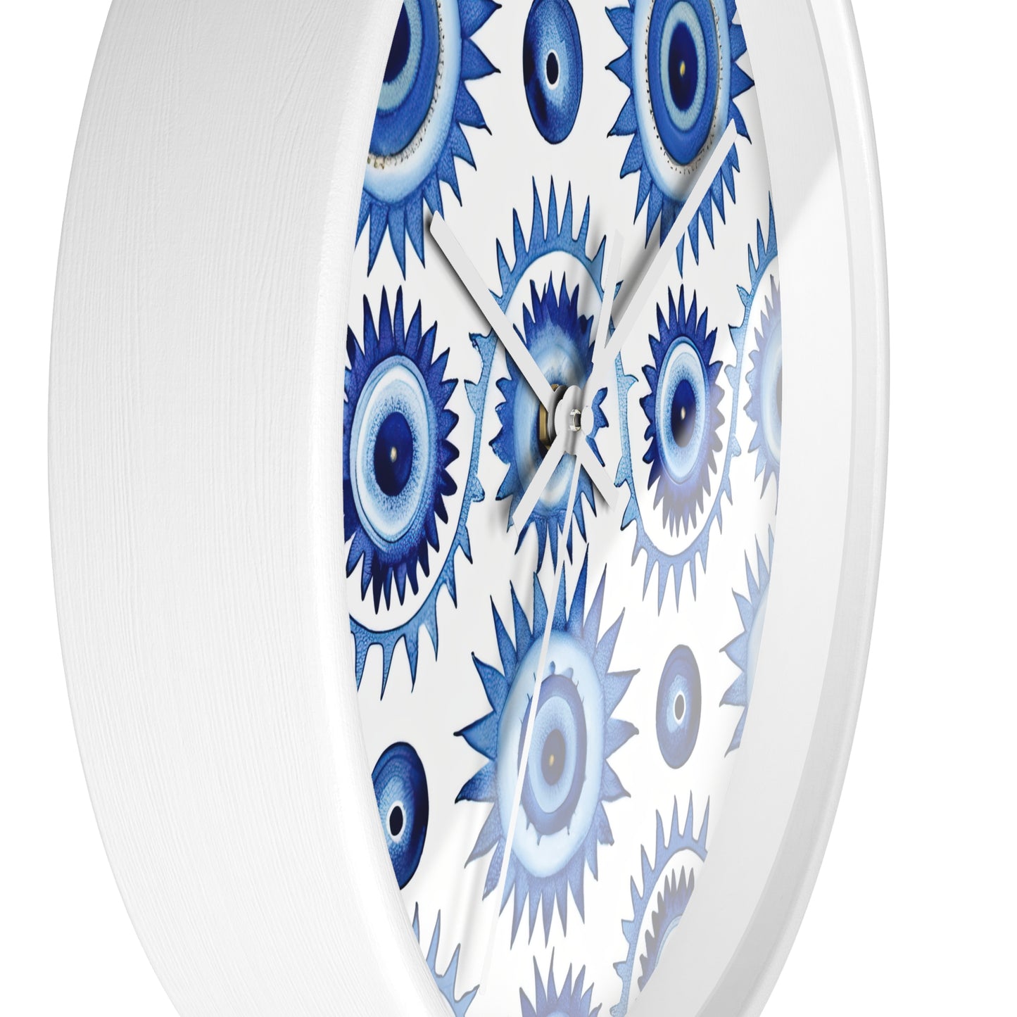 Spectral Watcher. Beholder. Artful Evil Eye Wall Clock – Timekeeping with Protective MeaningWall Clock.
