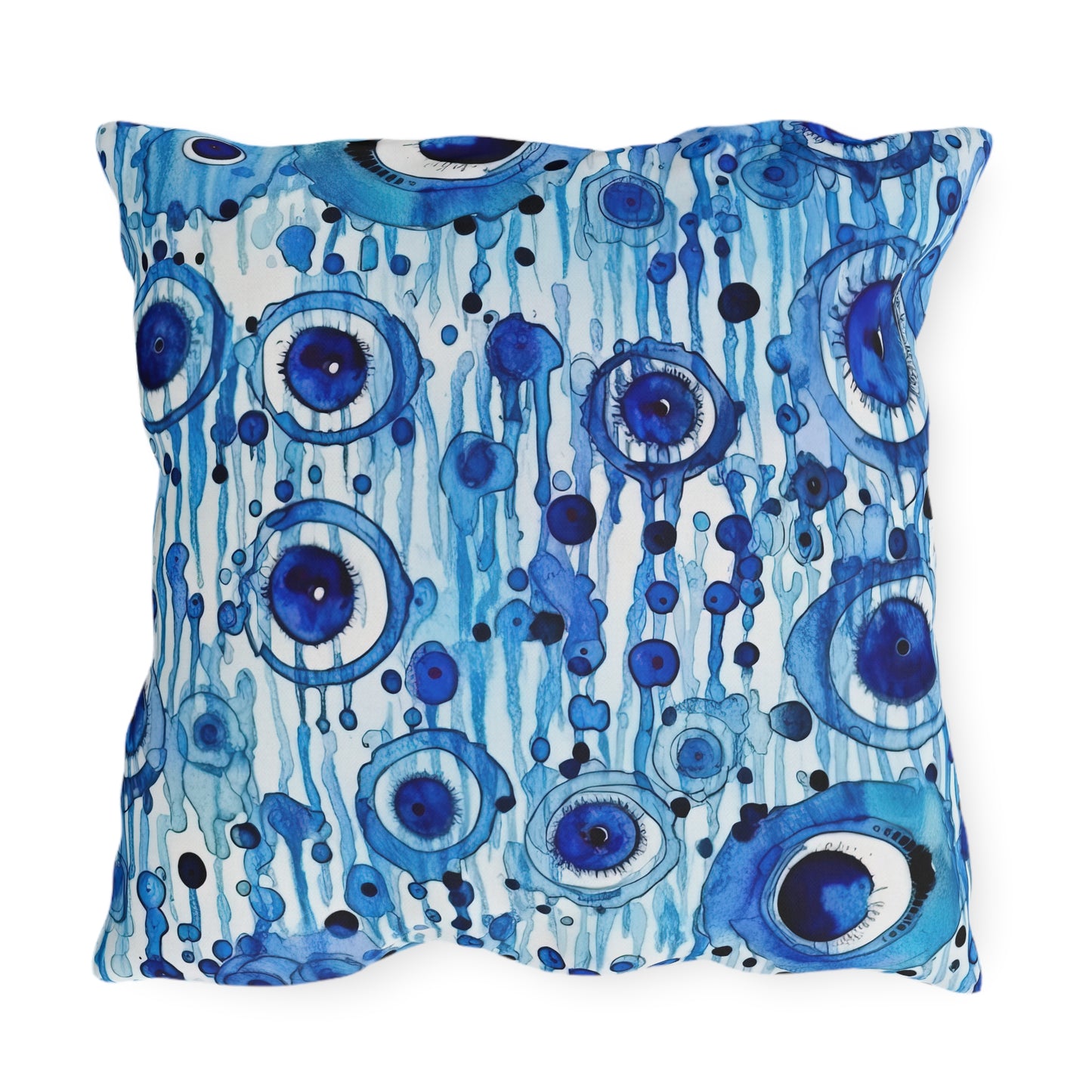 Eclipsed Perception. – Decorative Protection with Original Flair. Evil Eye Pillow Outdoor Pillows