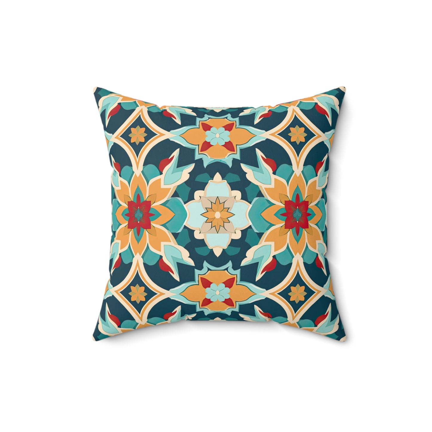 Serenade in Souk. Spun Polyester Square Pillow