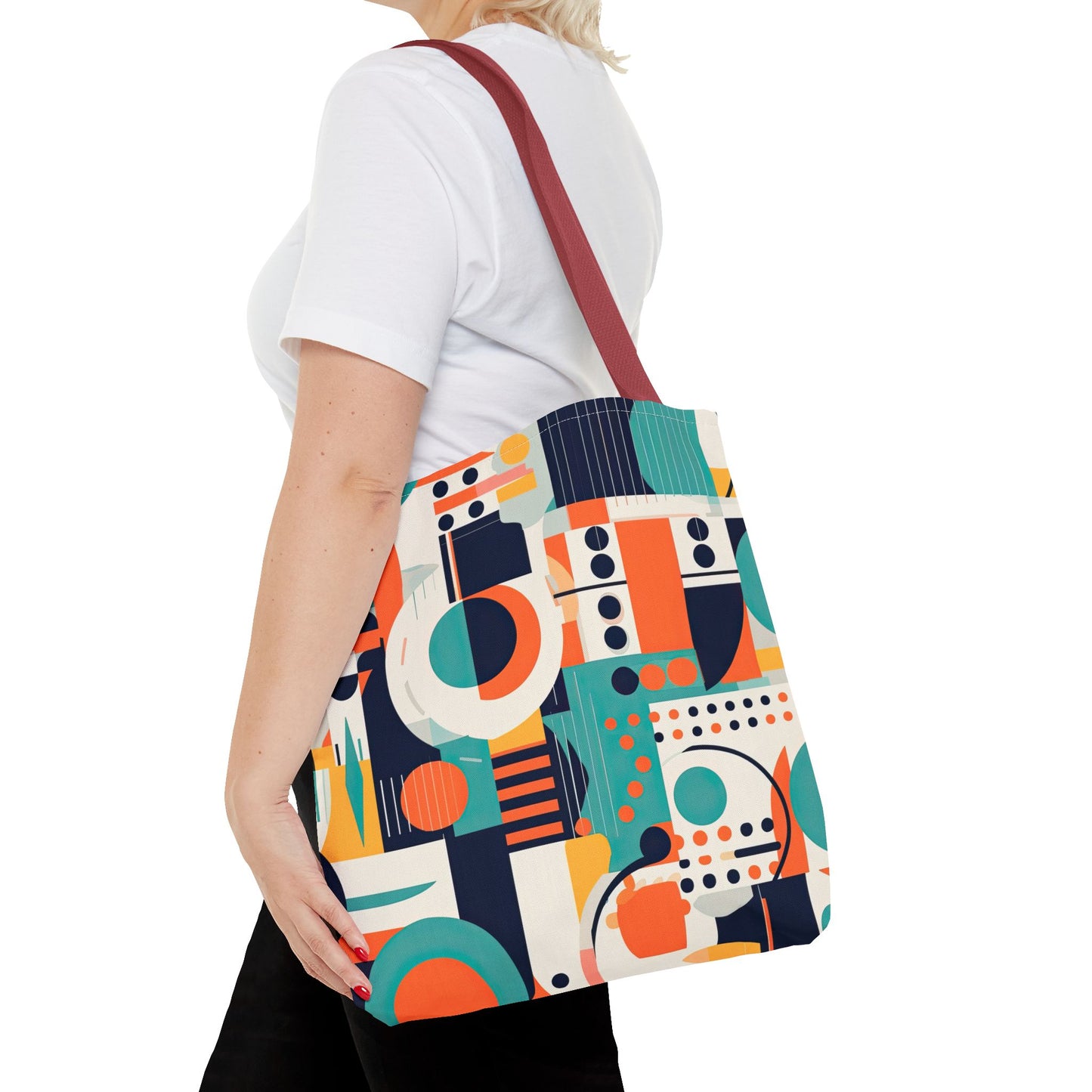 Echoes of the Analog Future. Tote Bag for Everyday Use