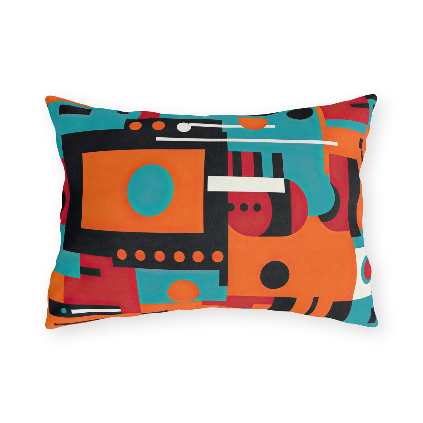 Quantum Reverie. Retro Avant-Garde Outdoor Pillows