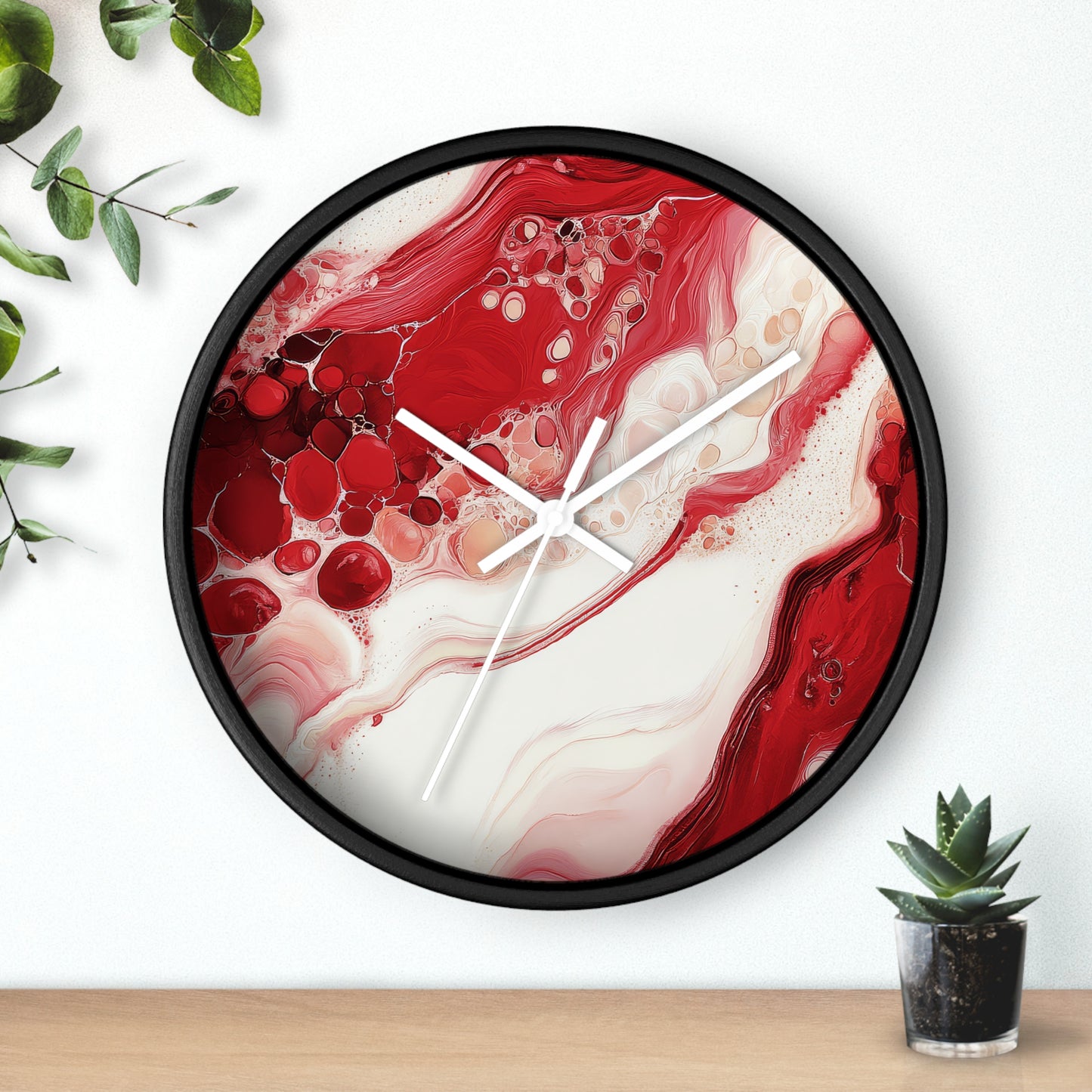 Cherry Aurora. Wall Clock - Artistic Home Decor