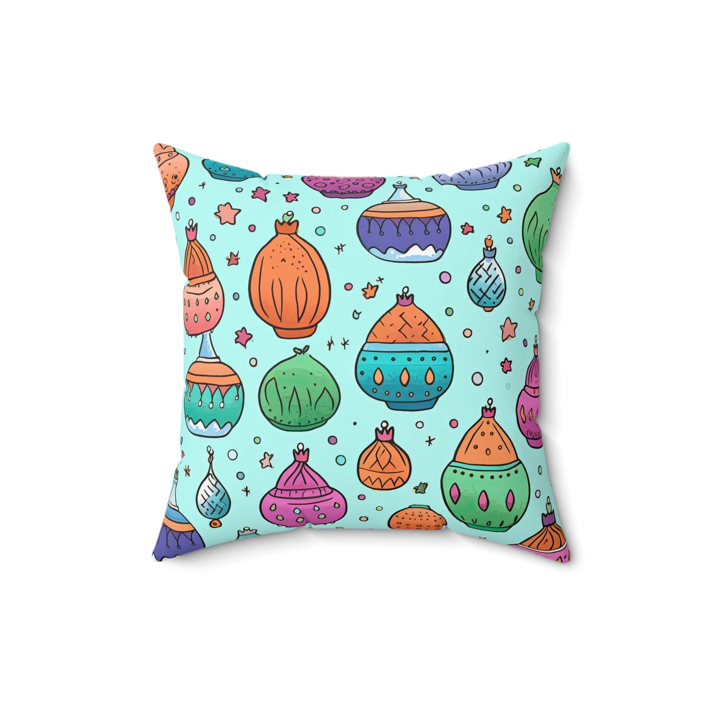 Nomad's Nirvana Nocturne. Spun Polyester Square Pillow
