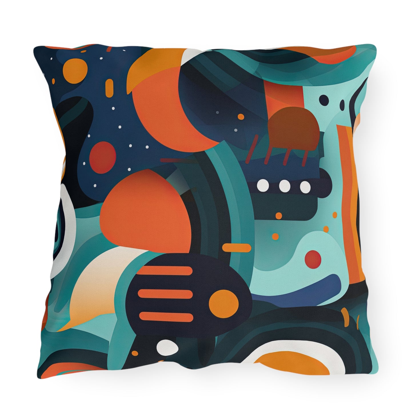 Retro Futurism. Retro Style Avant-Garde Outdoor Pillows
