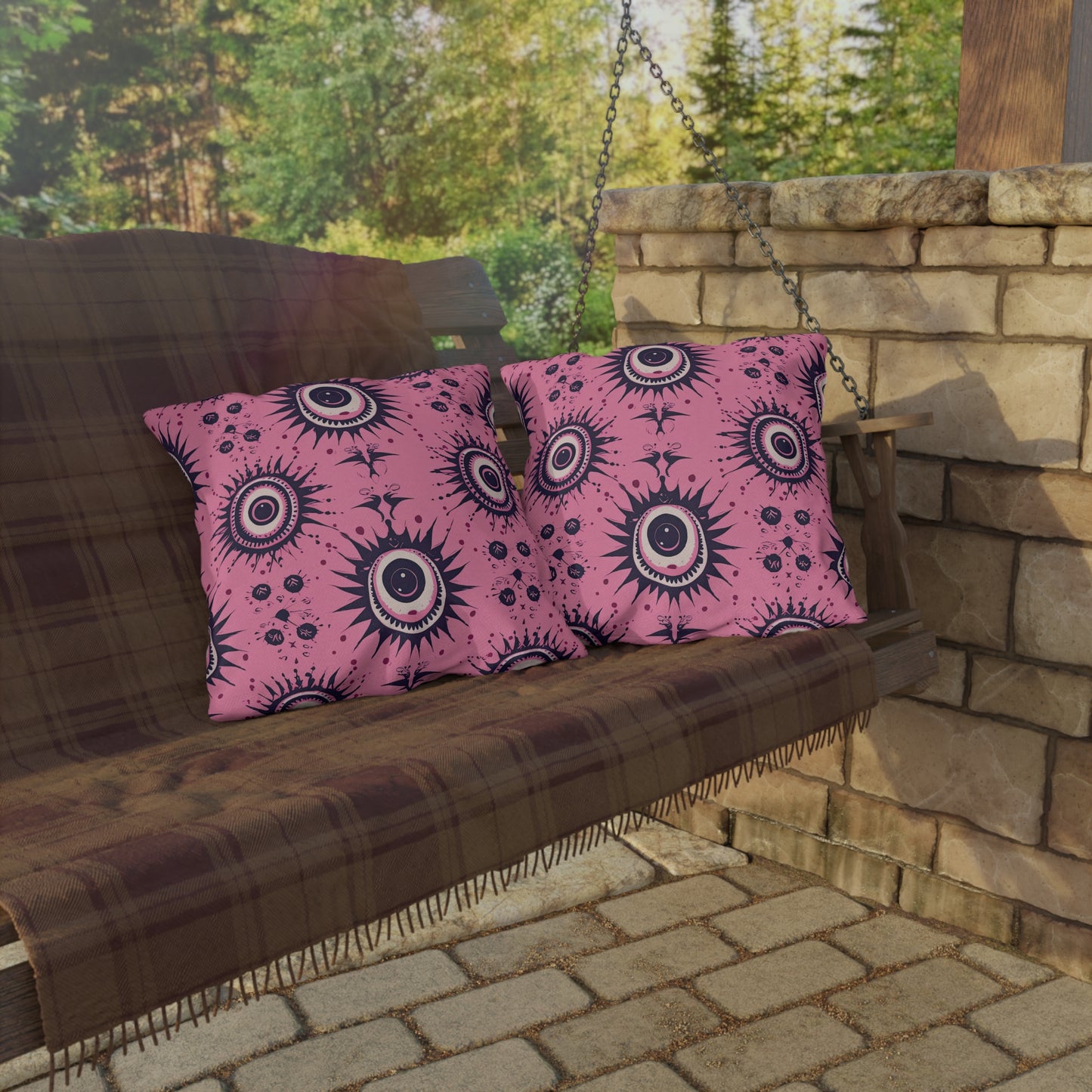 Sinuous Specter. Outdoor Pillows