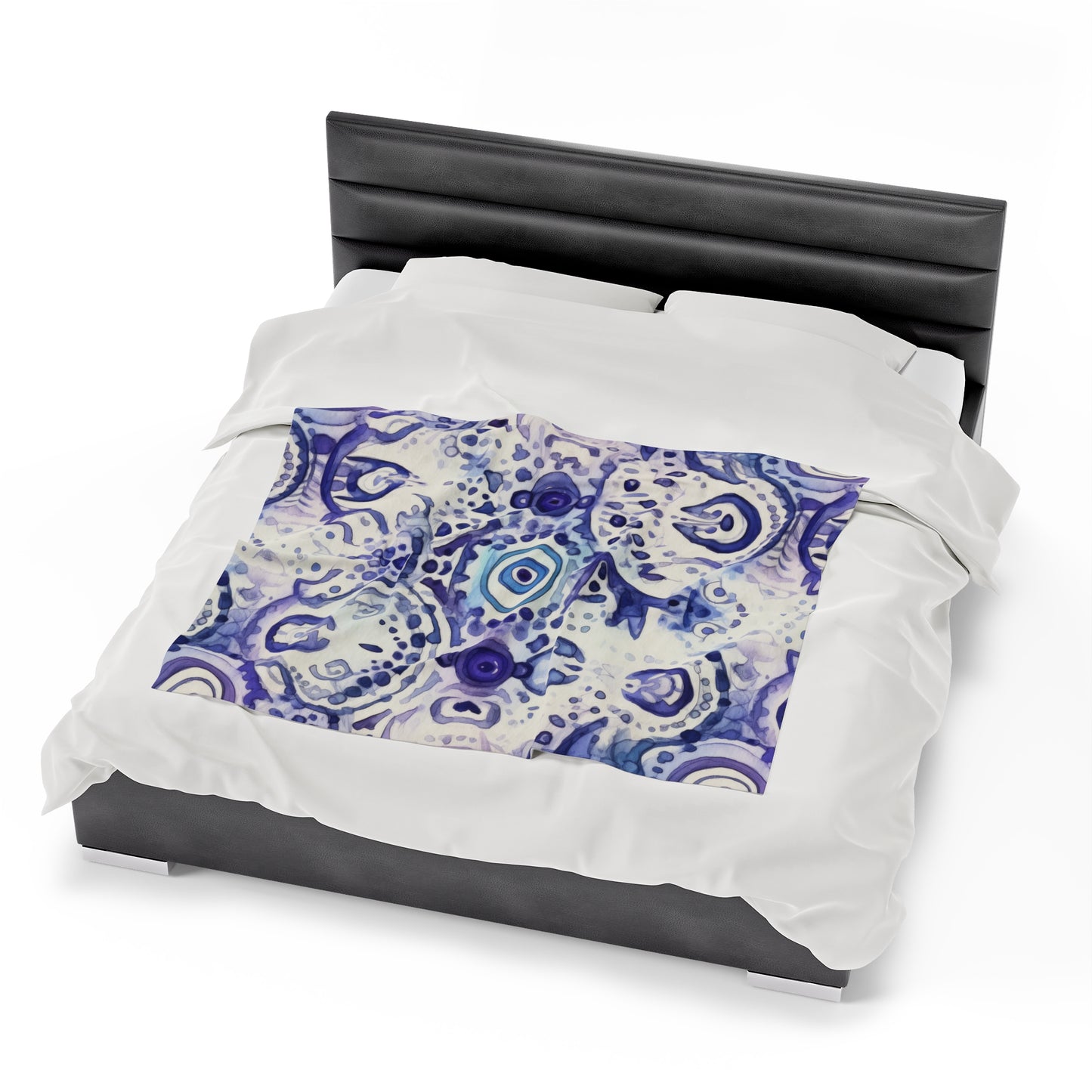 Hamsa Enigma. Velveteen Plush Blanket.