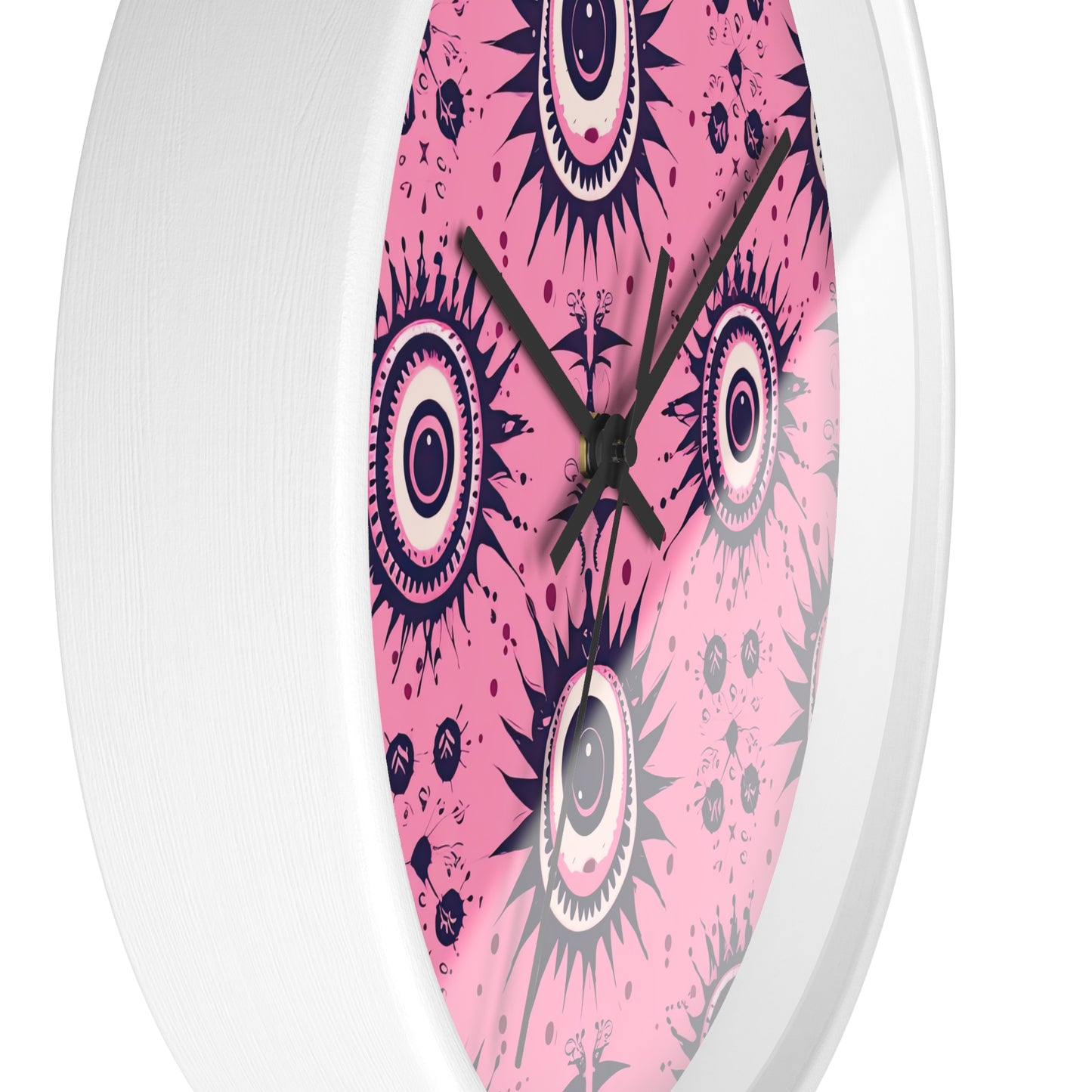 Sinuous Specter.Beholder. Artful Evil Eye Wall Clock – Timekeeping with Protective MeaningWall Clock.