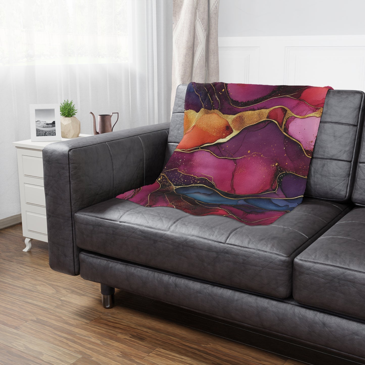 CherryRoyal. Cozy Artistic Microfiber Blanket -