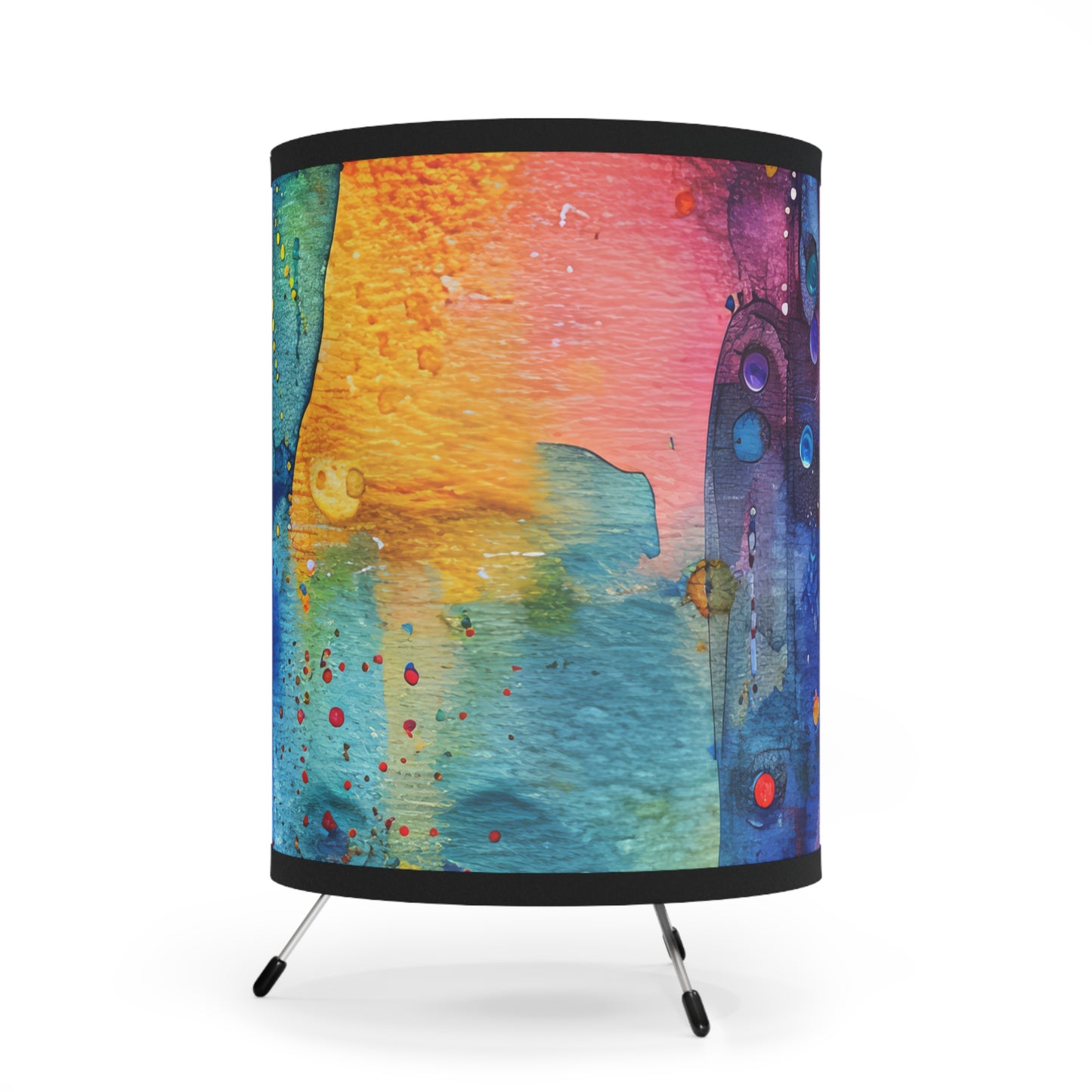 Hamsa Dreamscape-. Modern Tripod Lamp