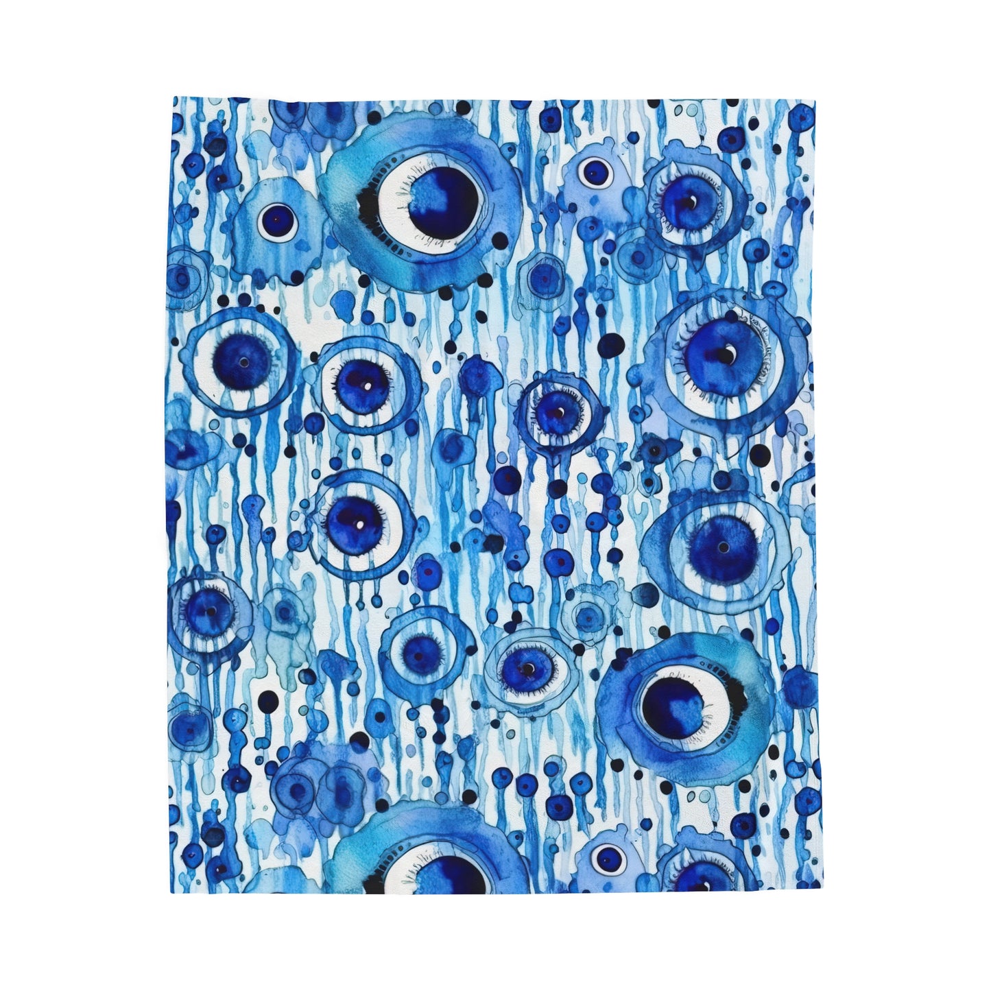 Portentous Pupil. Velveteen Plush Blanket.