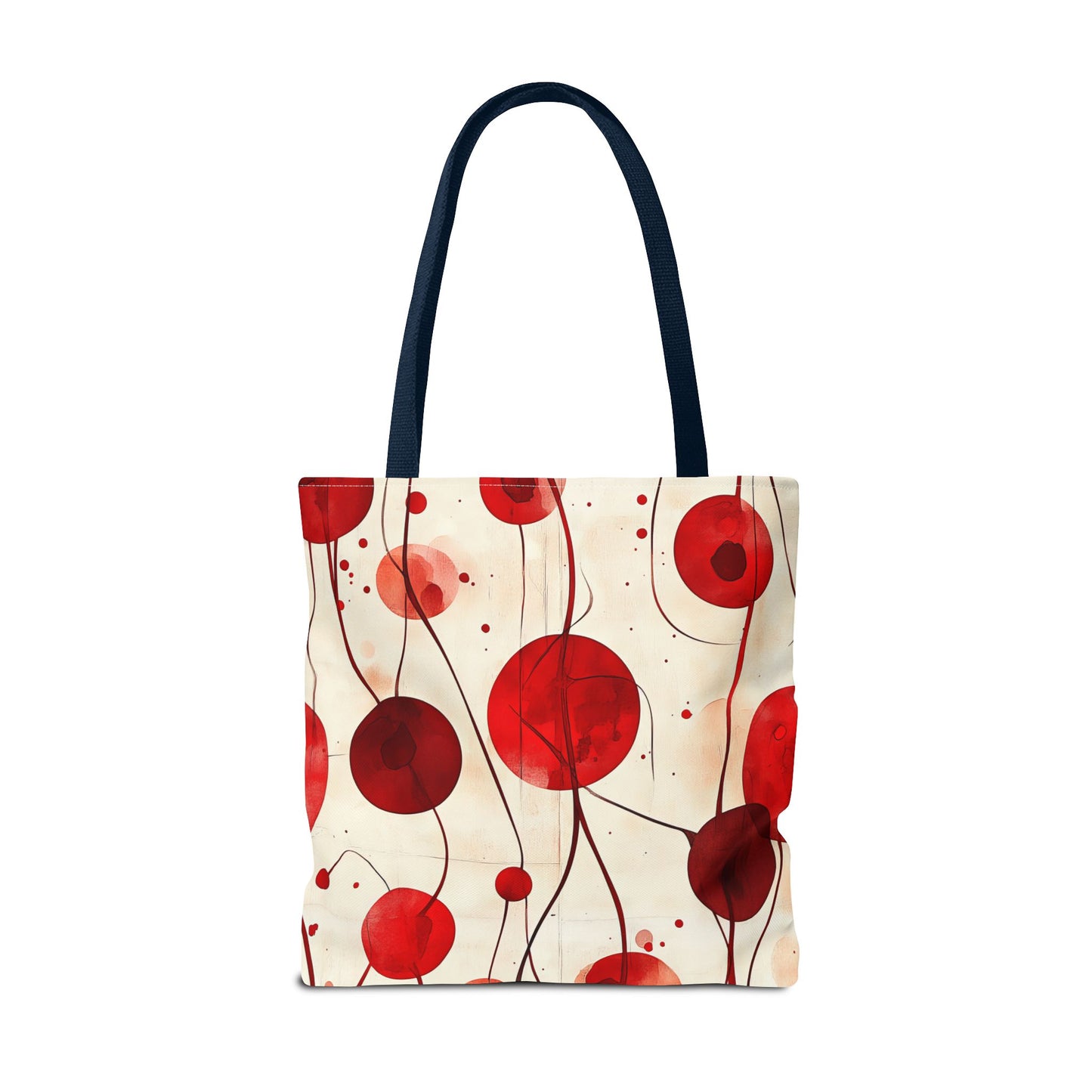Artistic Red Abstract Tote Bag for Everyday Use