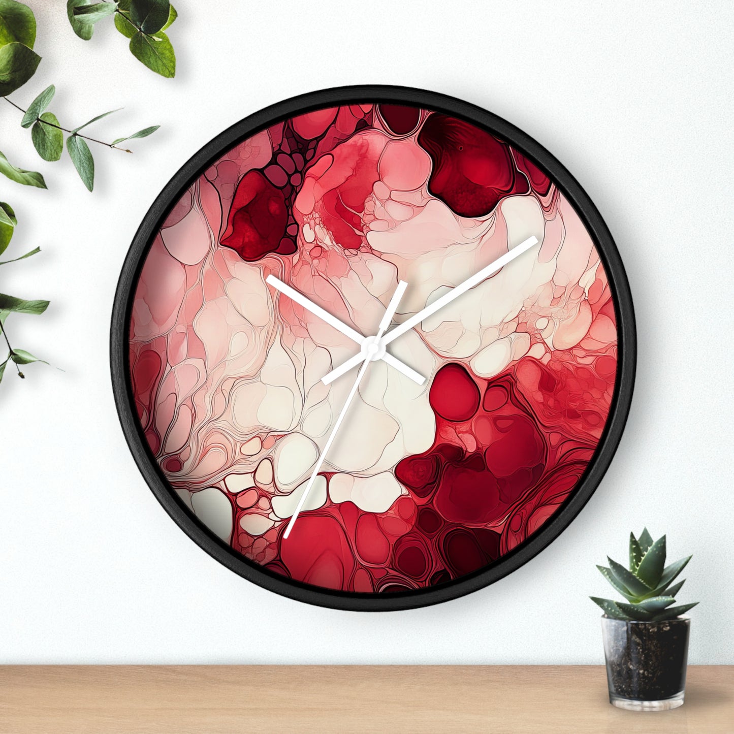 Cherry Storm. Wall Clock - Artistic Home Decor