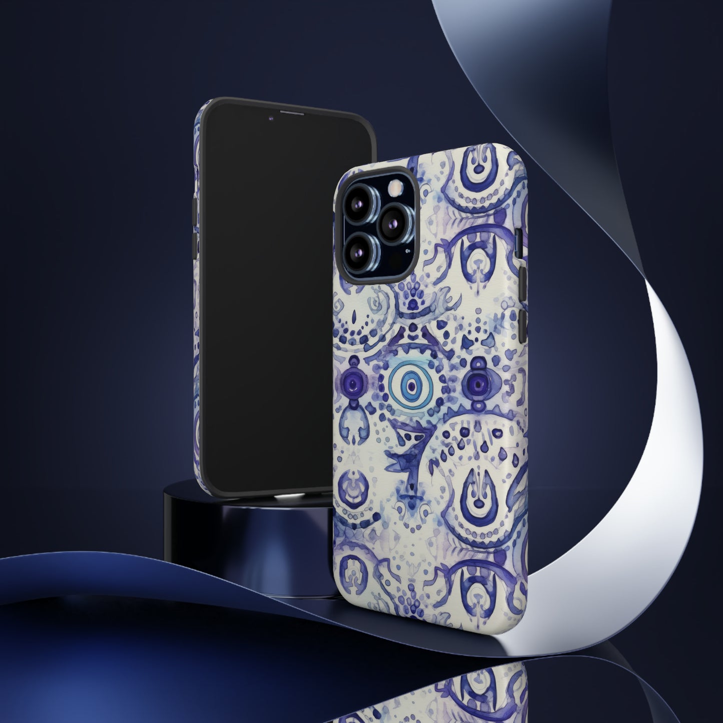 Hamsa Enigma. Evil eye Inspired phone case. – Artistic Expression Meets Protection. Tough Cases