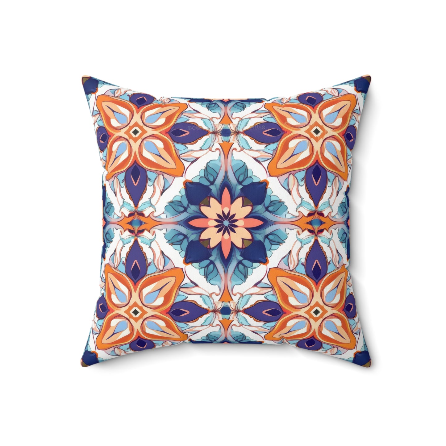 Moroccan Moonlight Sonata . Spun Polyester Square Pillow