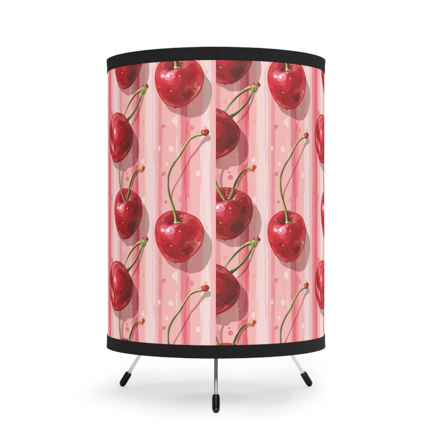 Sleek Cherry II. Modern Tripod Lamp