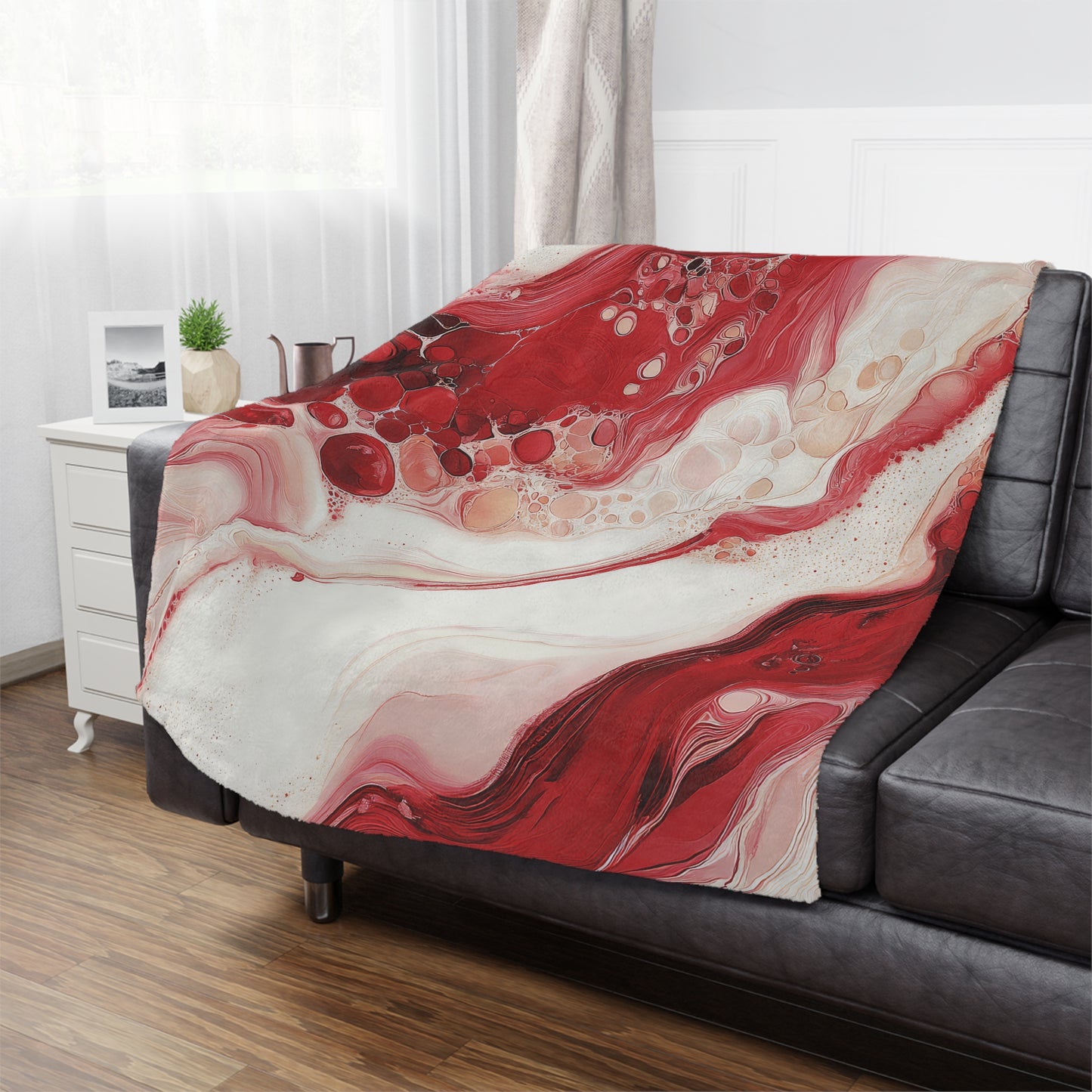 CherryAurora. Cozy Artistic Microfiber Blanket -