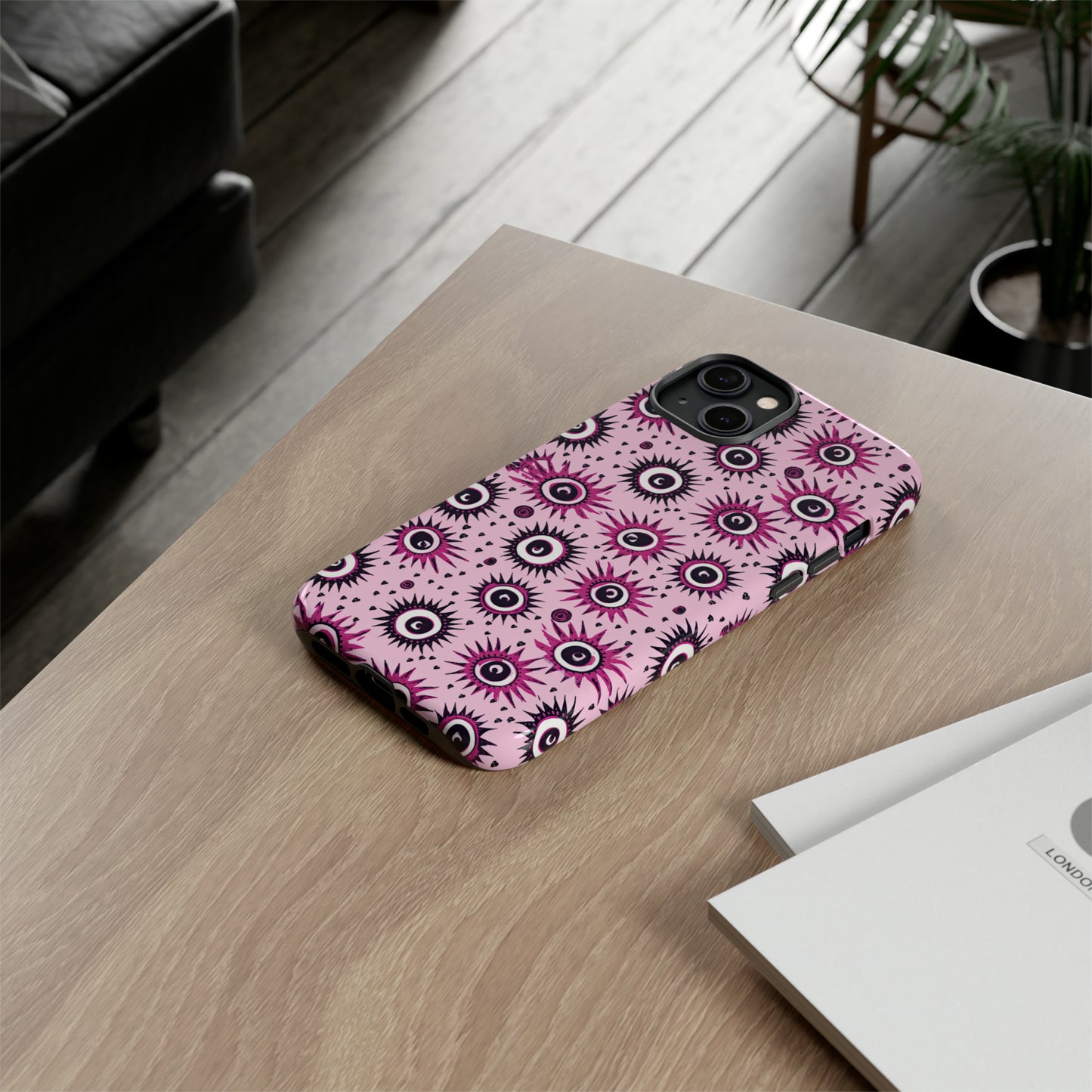Evil Pink Eye. Evil eye Inspired phone case. – Artistic Expression Meets ProtectionTough Cases