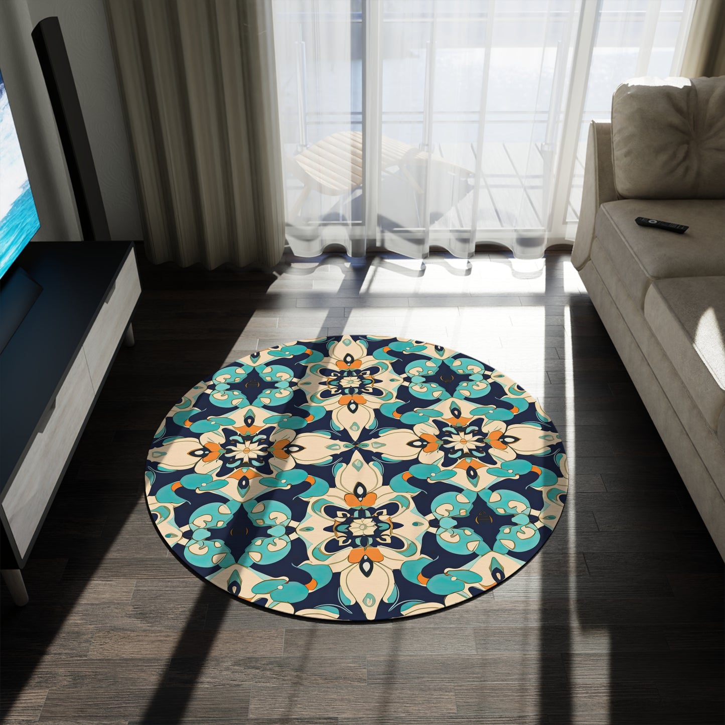 Nomadic Nebula. Round Rug
