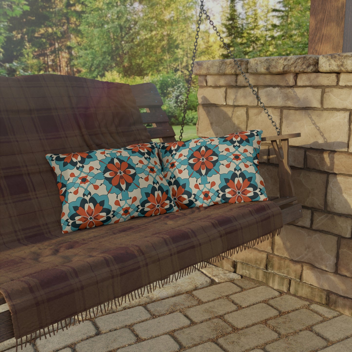 Zellij Zephyr Zenith. Outdoor Pillows