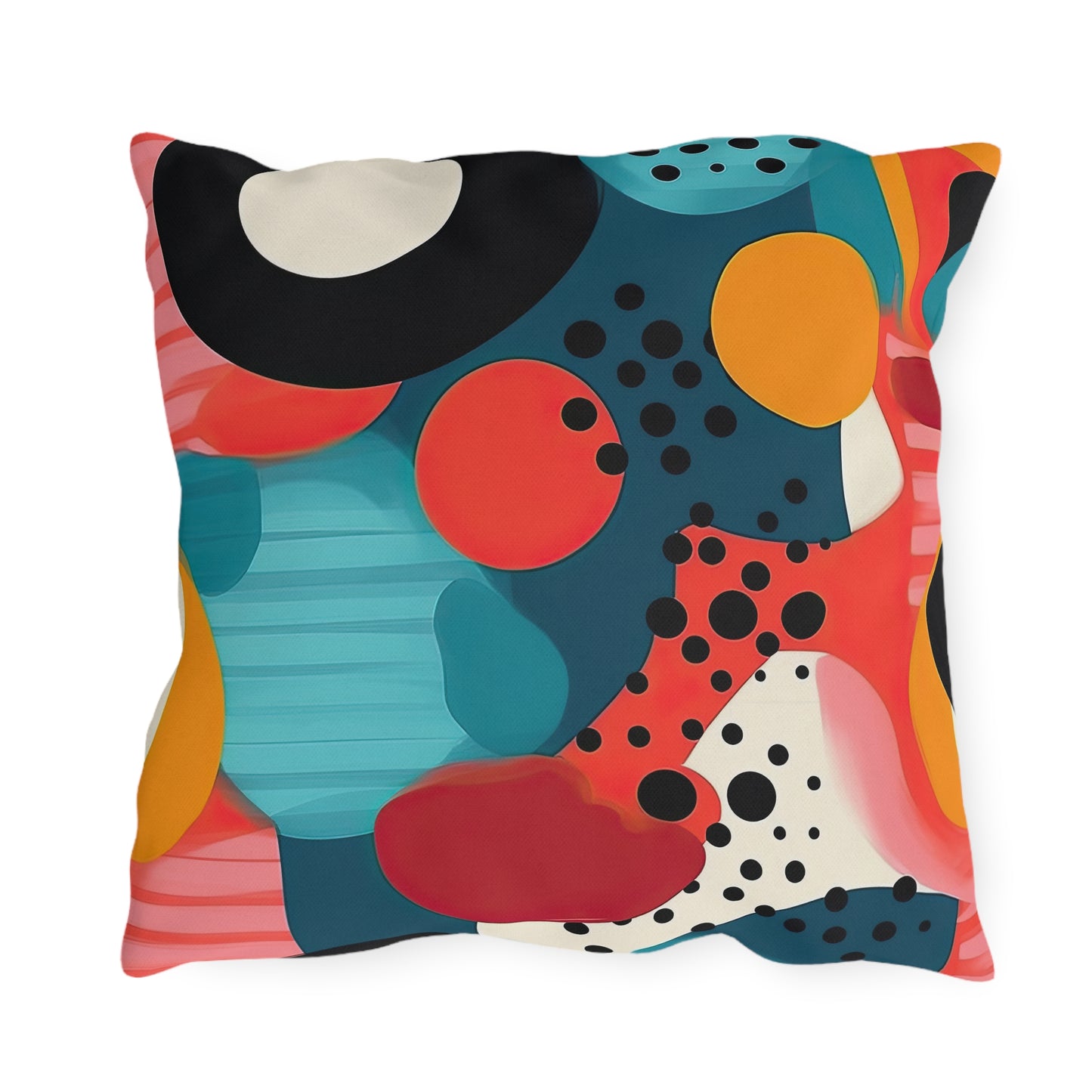 Chroma Catharsis. Retro Pop Art Outdoor Pillows