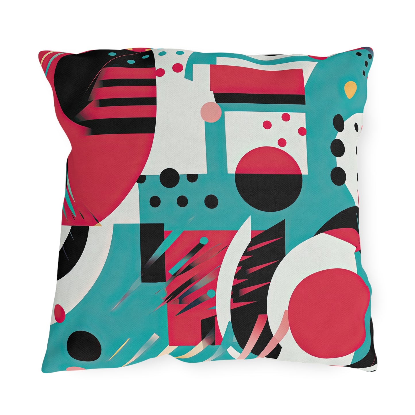 Chromatic Flux. Bold Avant-Garde Outdoor Pillows