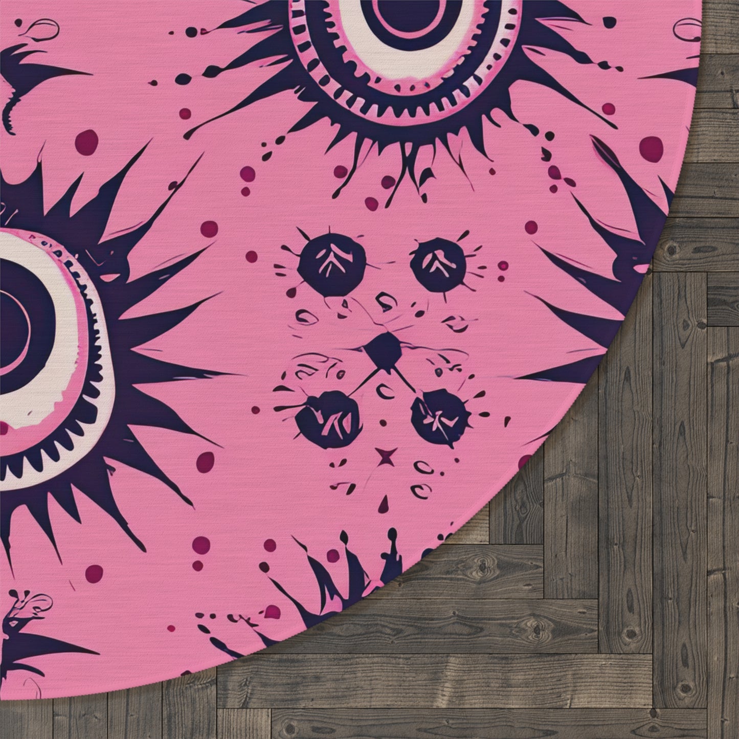 Sinuous Specter. Round Rug