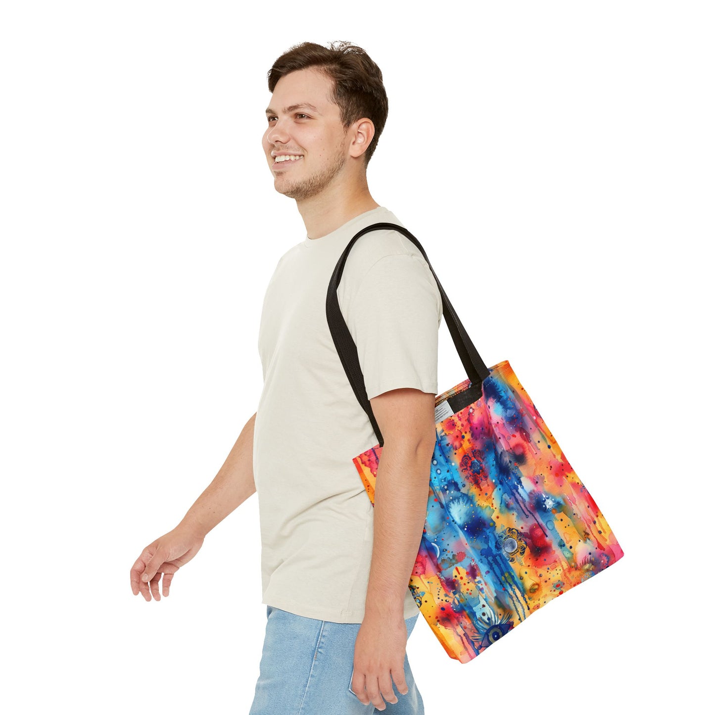 Hamsa bright Aura. Tote Bag for Everyday Use